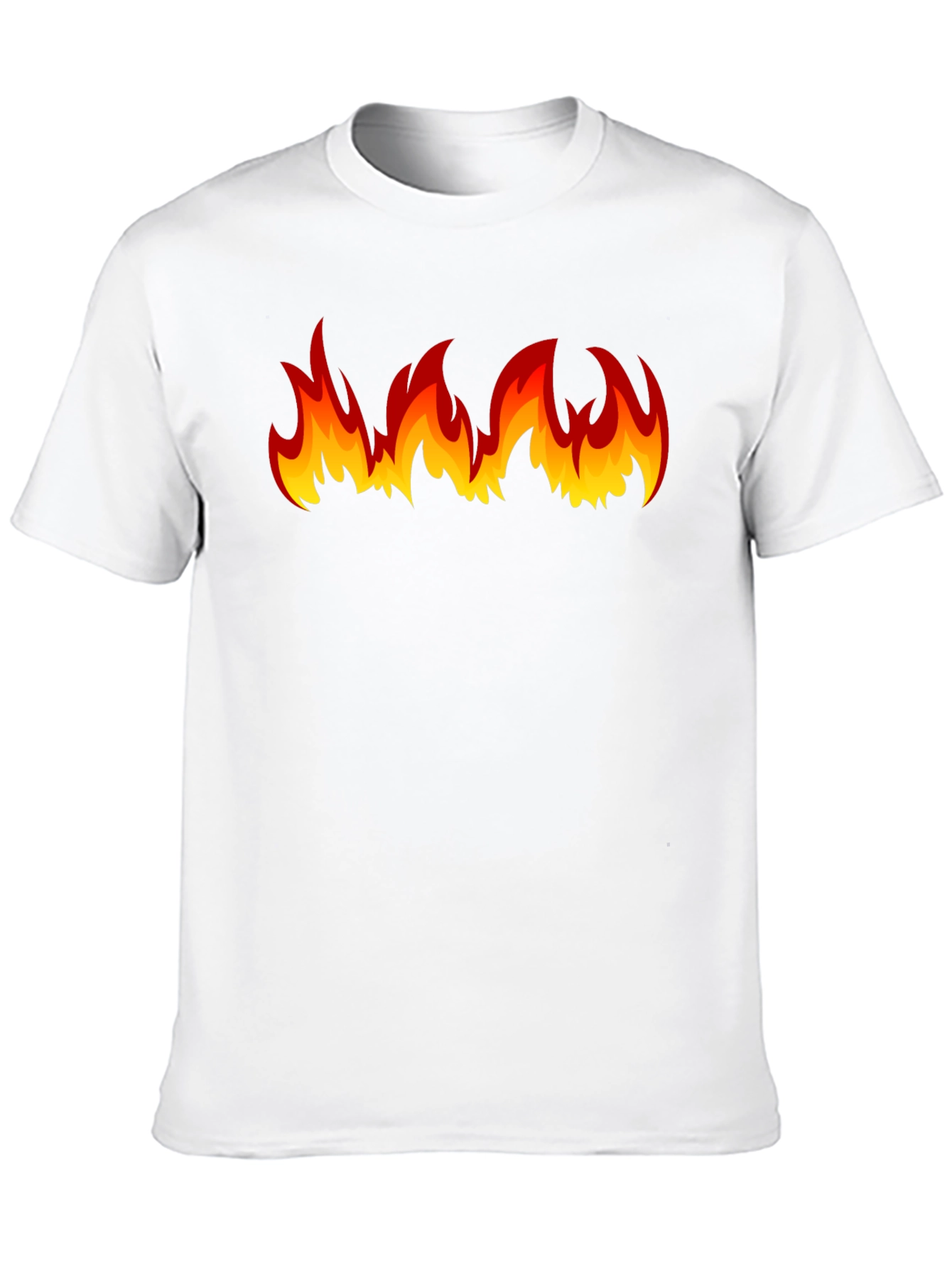 Black Fiery Flames Graphic T-Shirt - Bold & Eye-Catching view 10