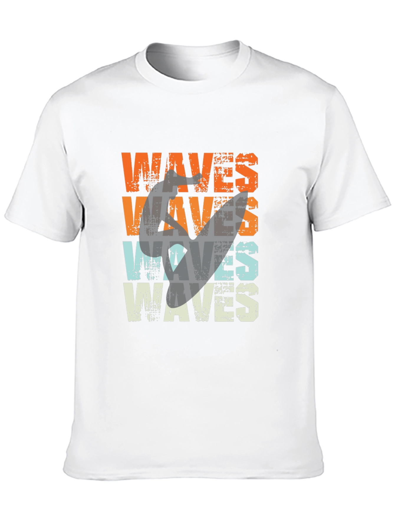 Retro Waves Graphic Tee - Surfer Style T-Shirt - 10