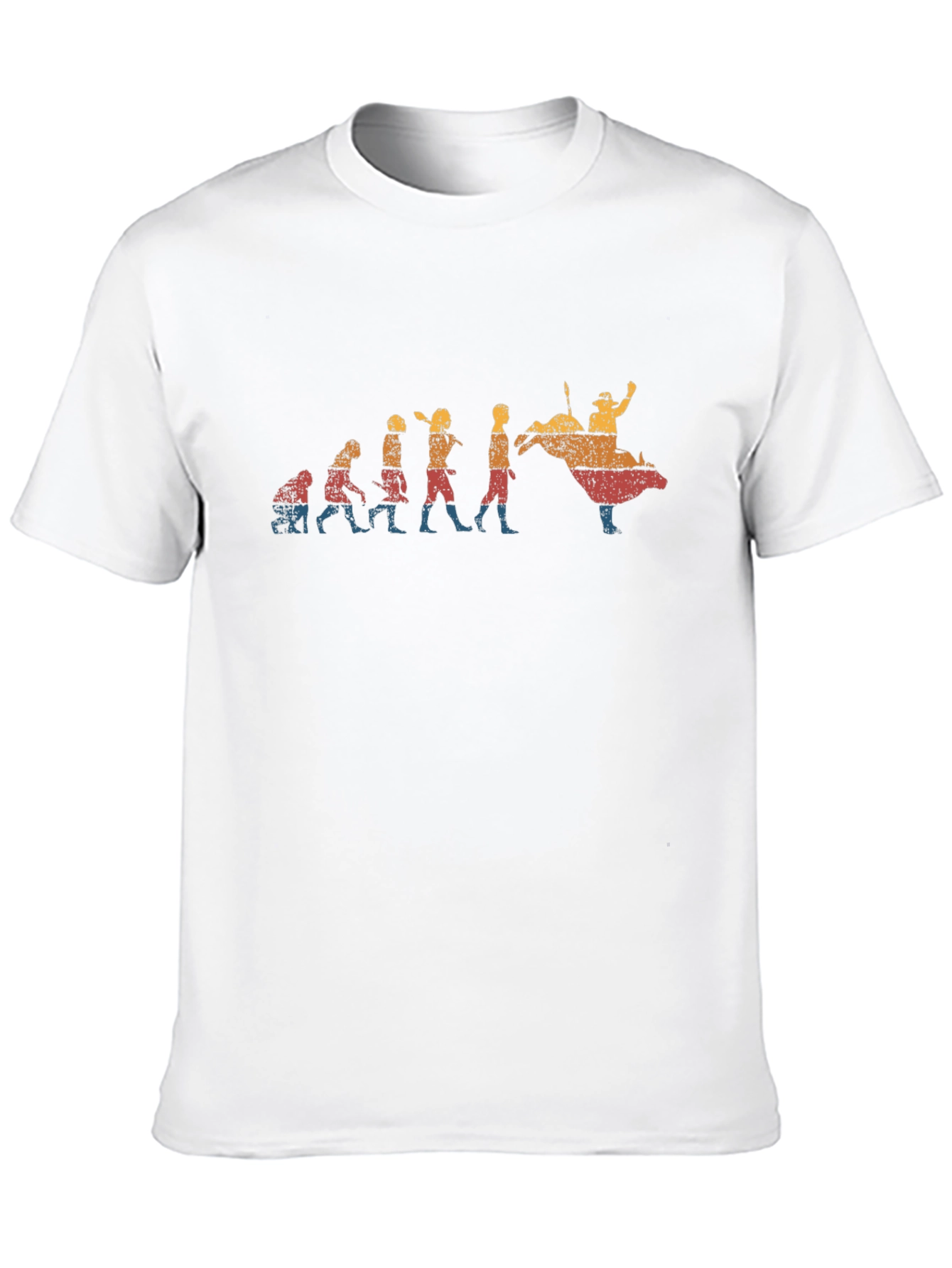 Black Bull Riding Evolution Black T-Shirt view 10