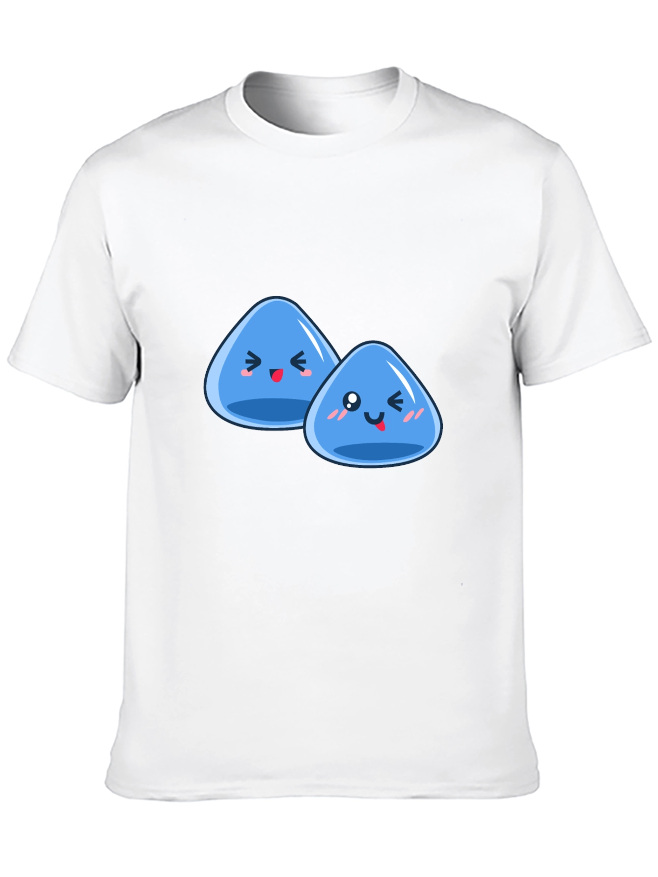 Black Cute Slime Duo Graphic T-Shirt view 10