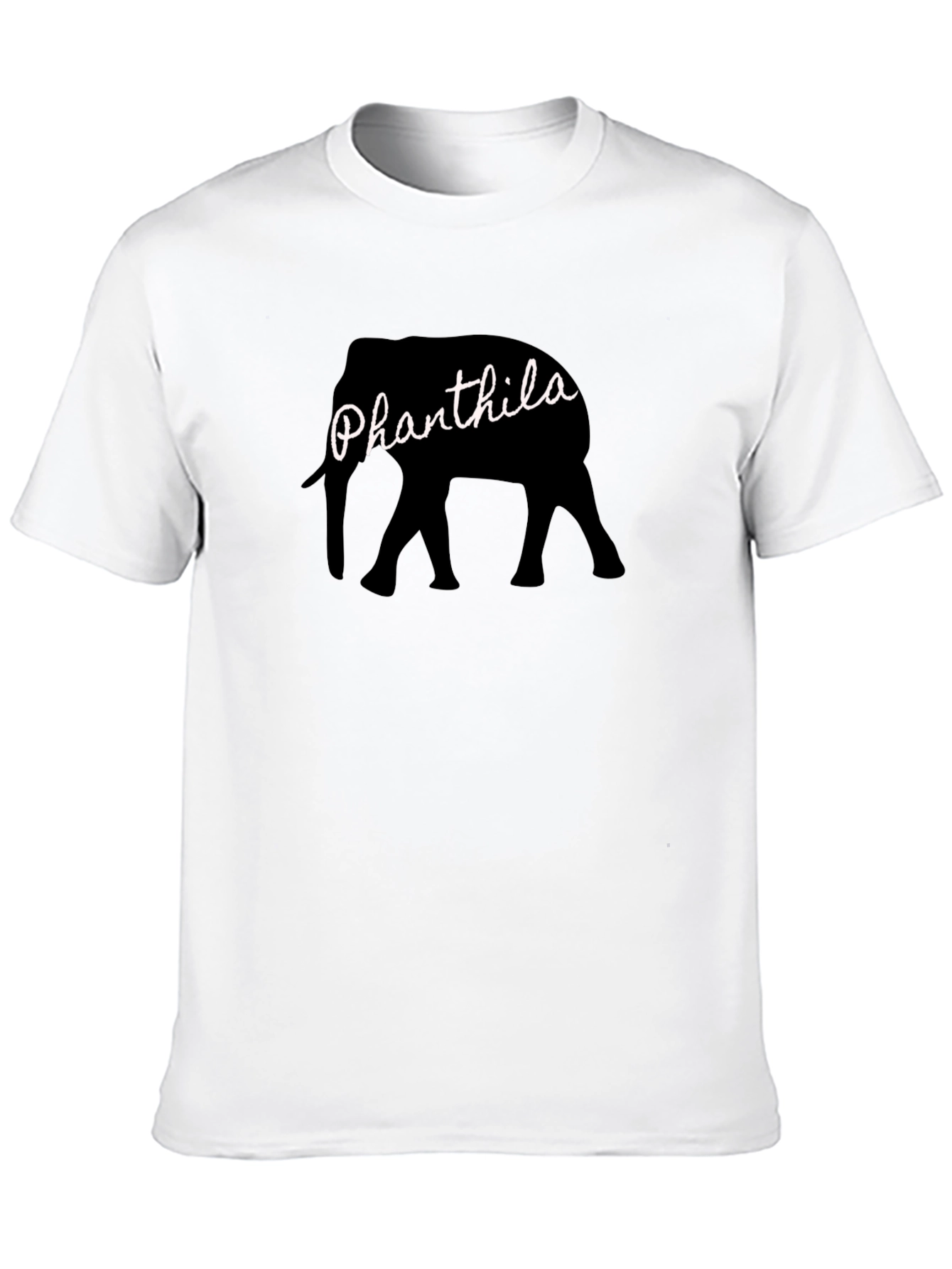 Black Phanthila Elephant Black T-Shirt view 10