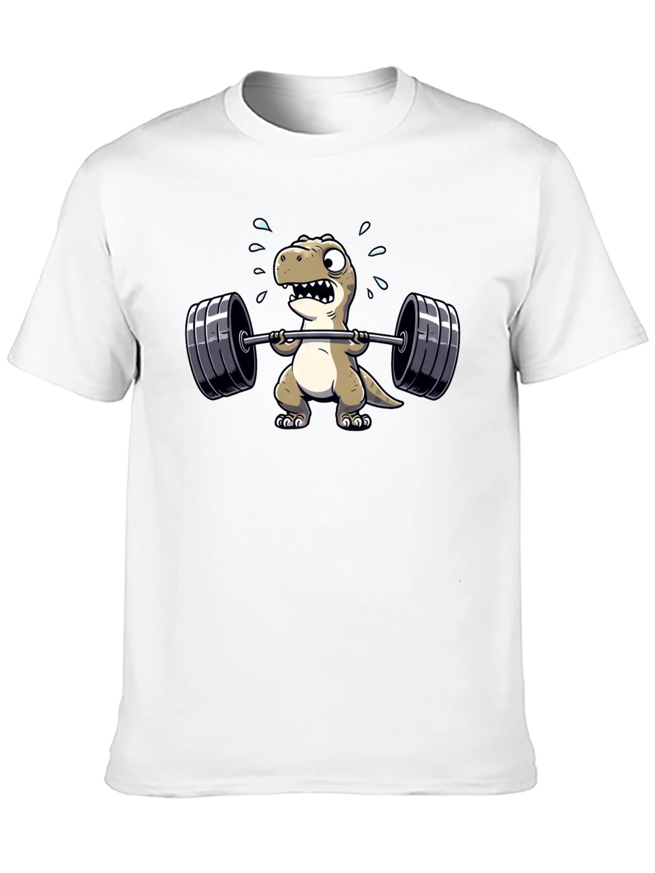 Black Dino Weightlifting T-Shirt: Funny Gym Tee for Fitness Lovers view 10