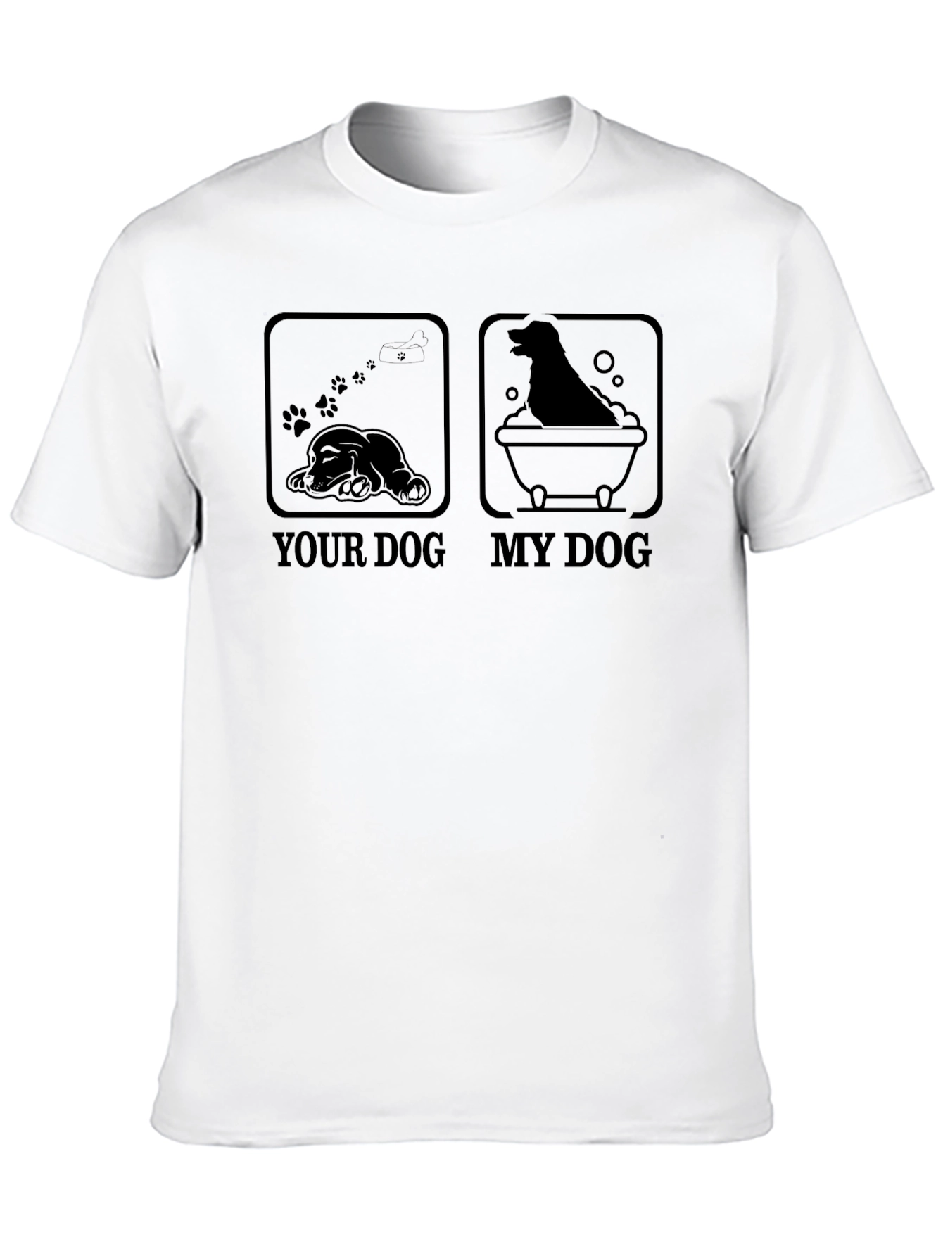 Black Your Dog My Dog Funny Pet Lover T-Shirt view 10