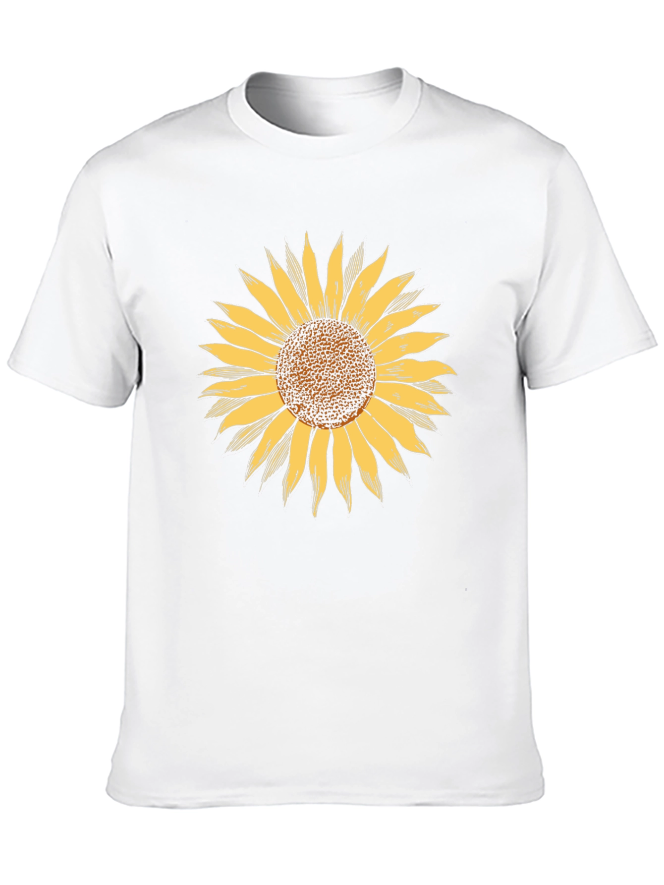 Black Sunflower Graphic Print Black T-Shirt view 10