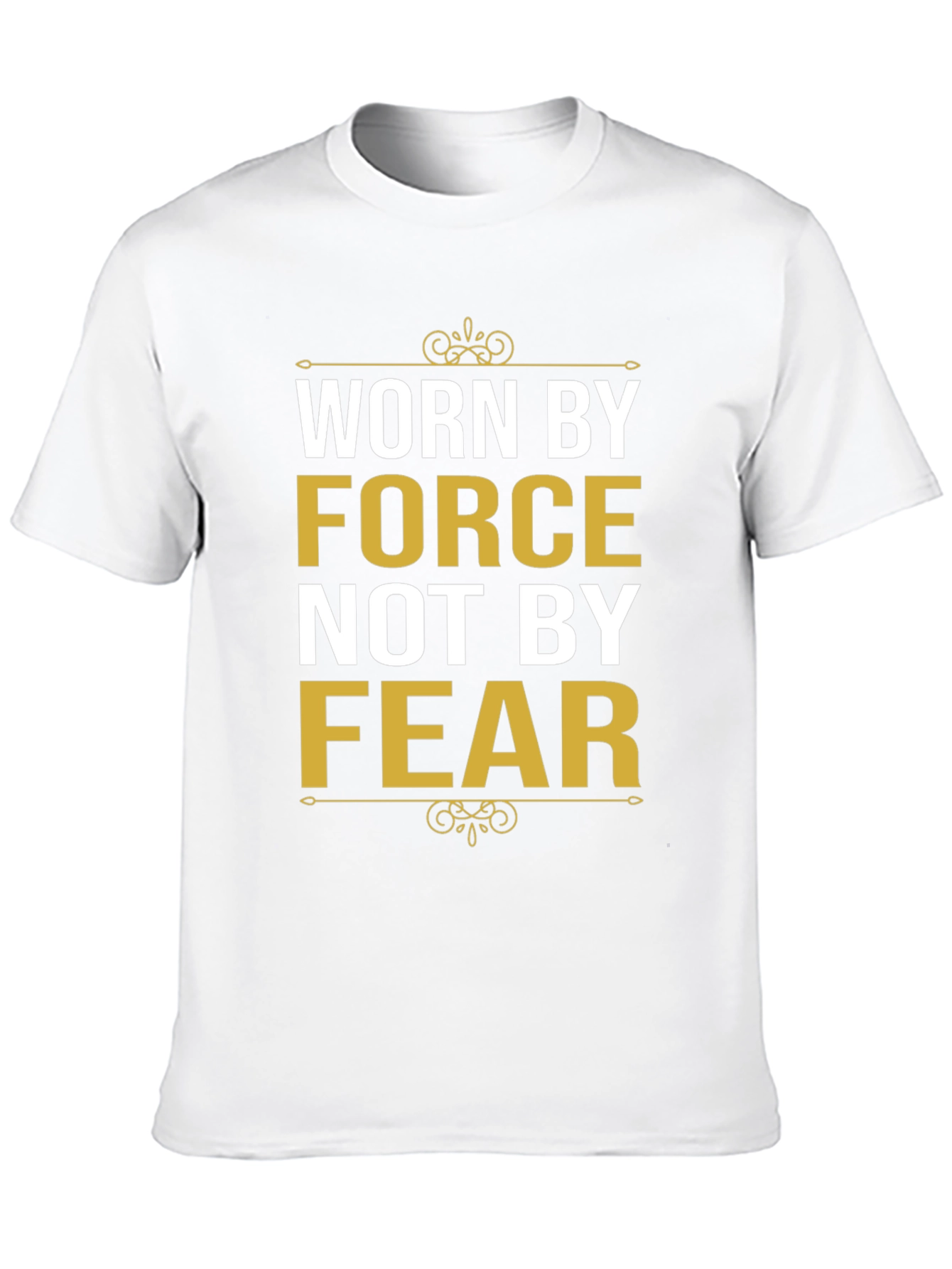 Black Worn By Force T-Shirt - Motivational Graphic Tee view 10