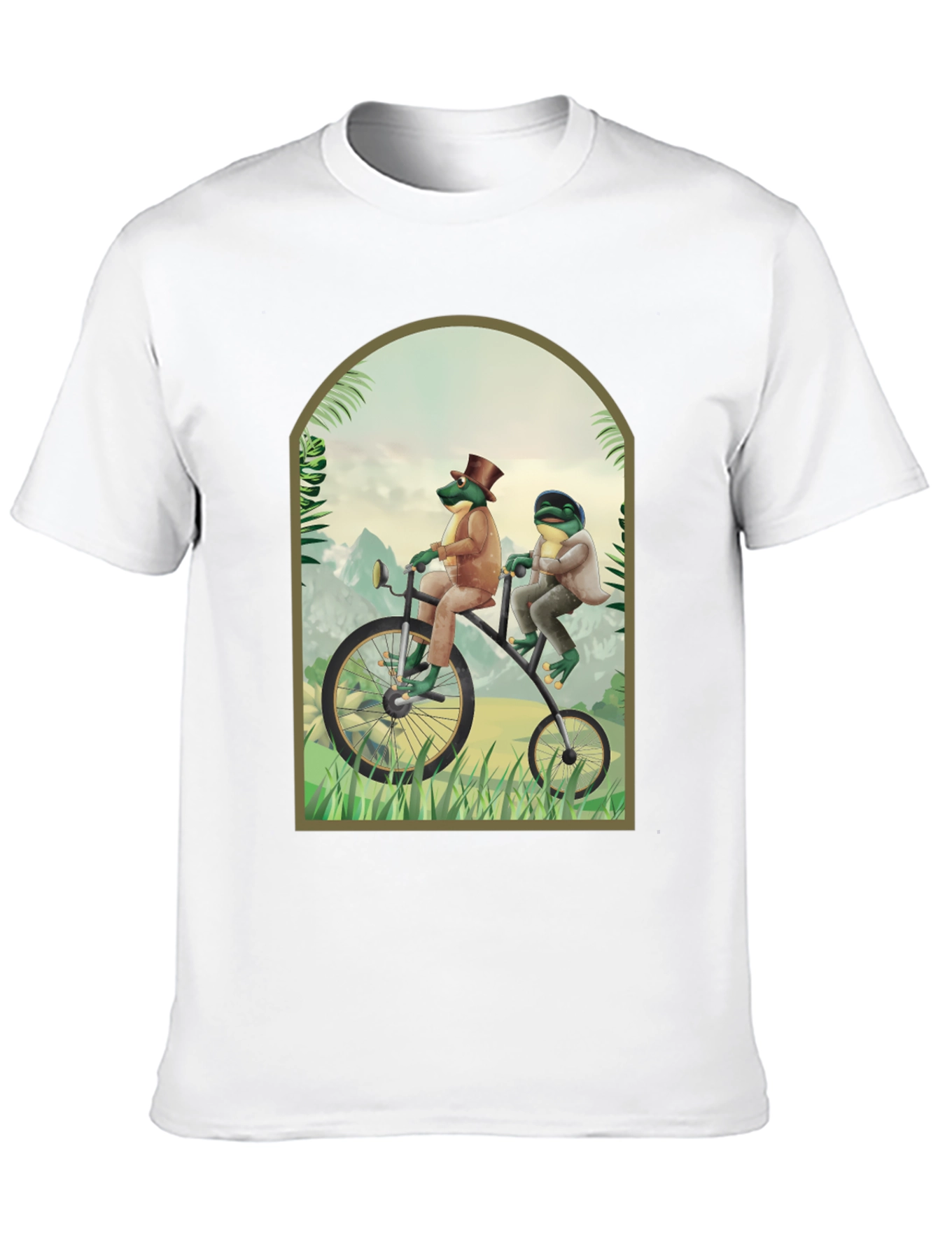 Black Frogs on a Bike T-Shirt view 10