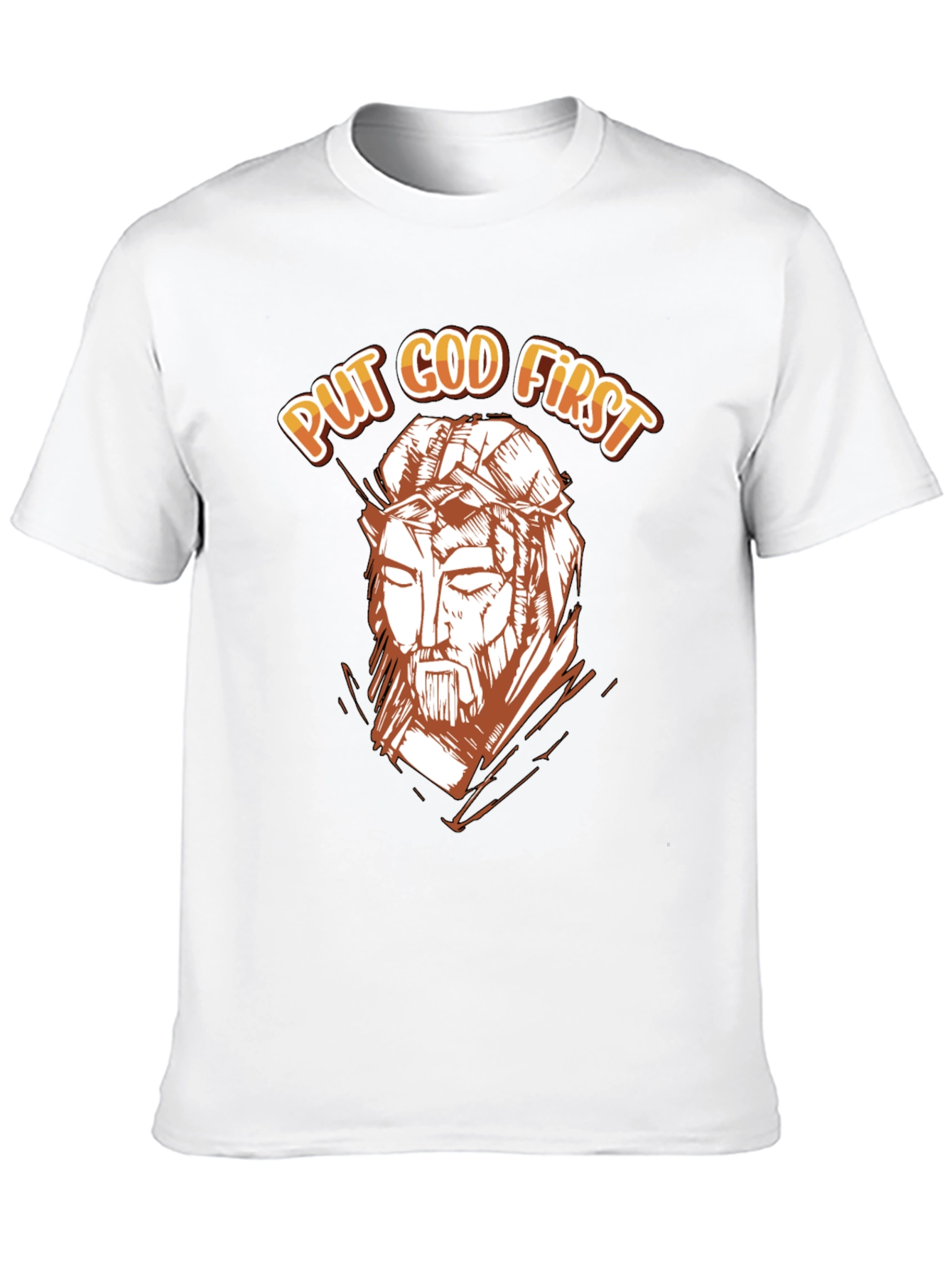 Black Put God First Graphic Tee - Religious T-Shirt view 10