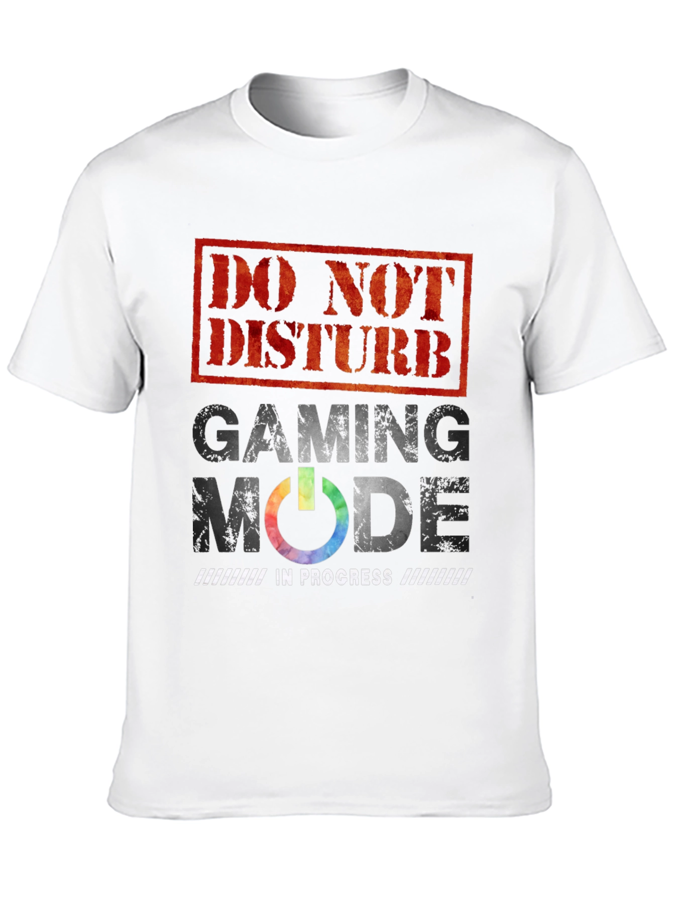 Black Gaming Mode Activated Graphic Tee view 10
