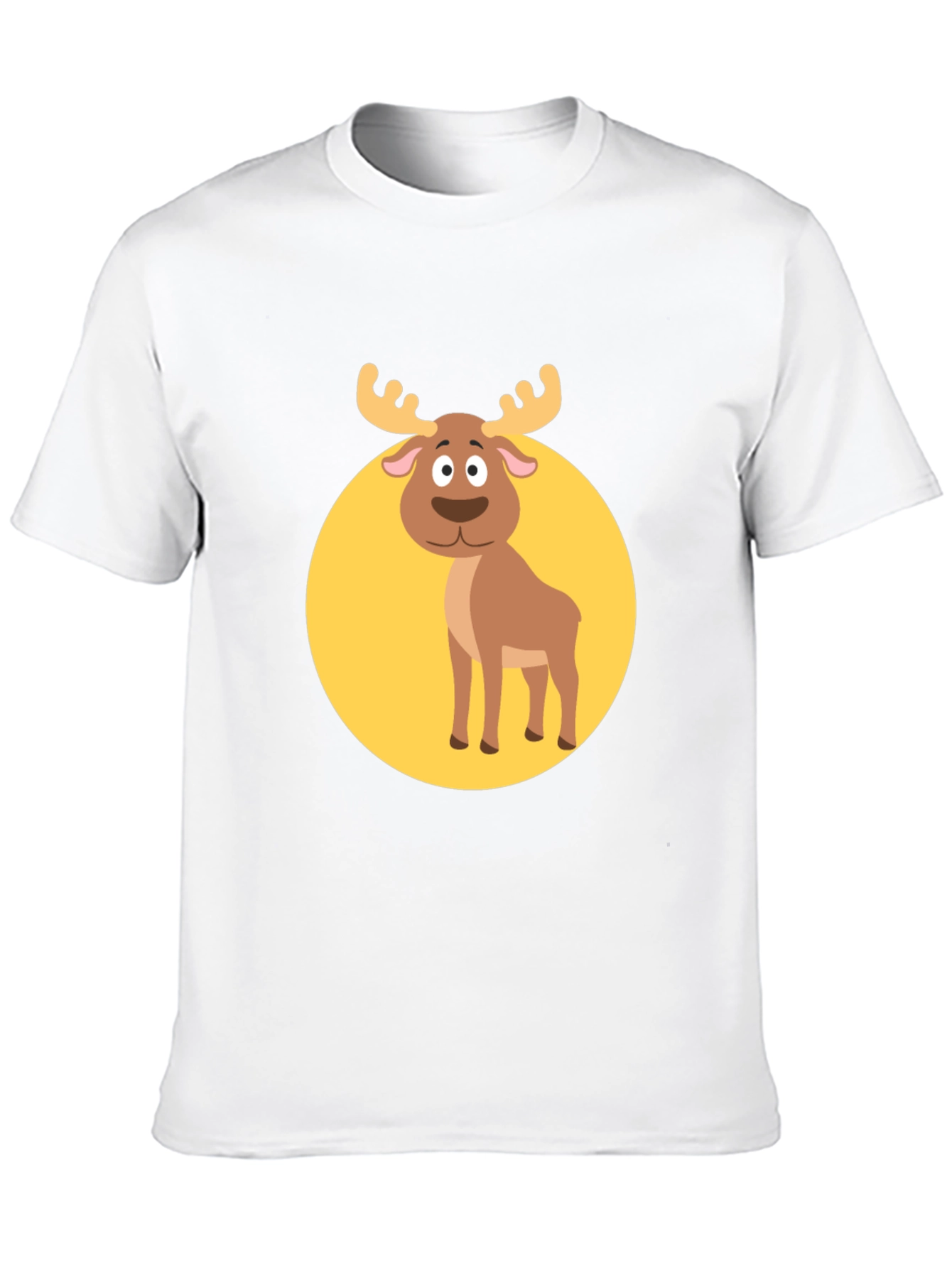 Black Funny Moose Graphic Tee -  Black T-Shirt view 10