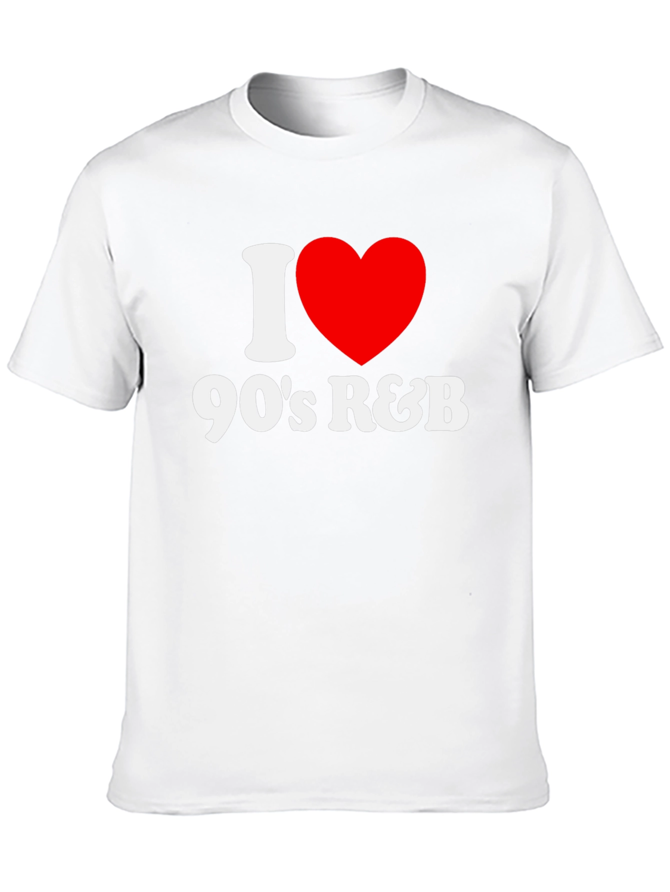 Black I Heart 90s R&B Black T-Shirt view 10