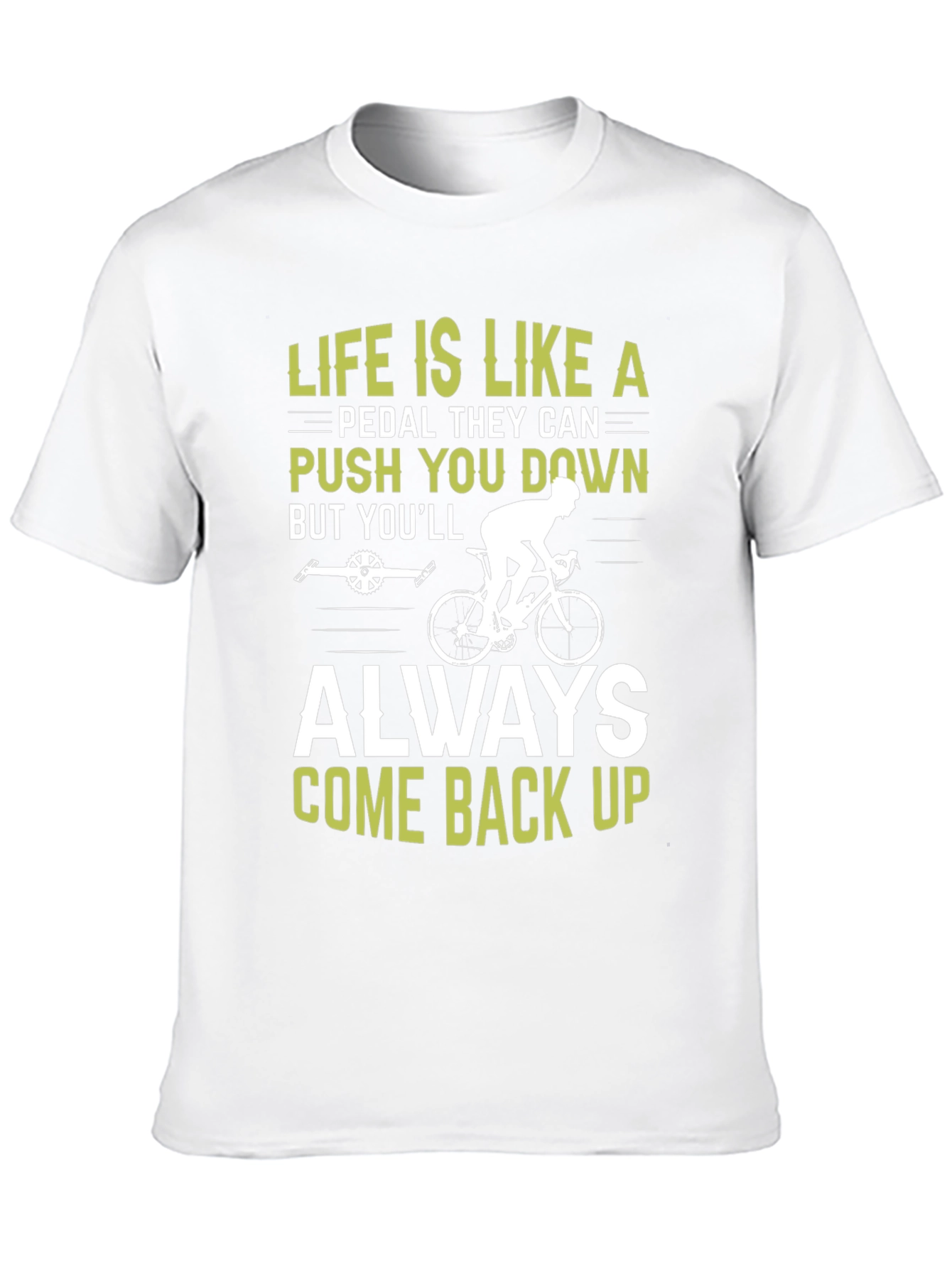 Black Life Is Like A Pedal T-Shirt Cycling Motivational Tee view 10