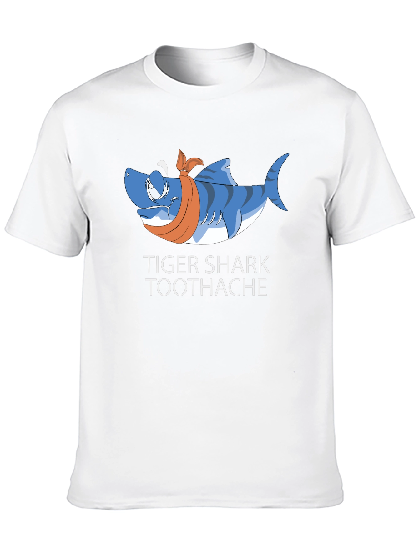 Black Tiger Shark Toothache Black T-Shirt view 10