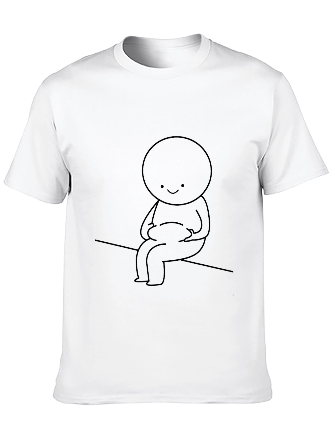 Smiling Character Black T-Shirt - 10