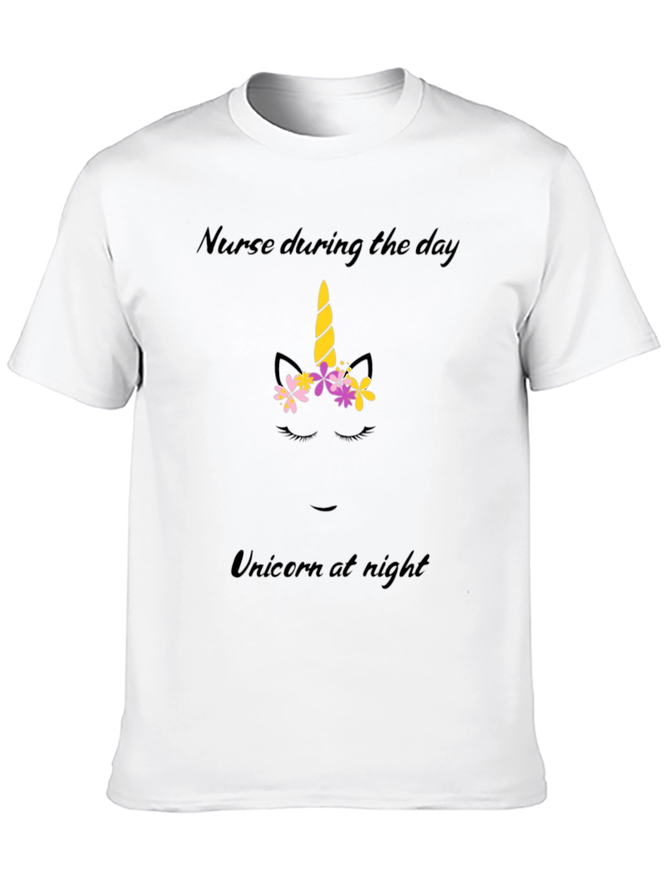 Black Nurse by Day, Unicorn by Night T-Shirt view 10