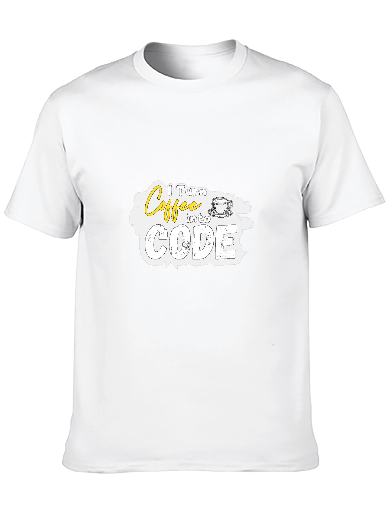 Black Coffee to Code Graphic Tee - Programmer Humor T-Shirt view 10