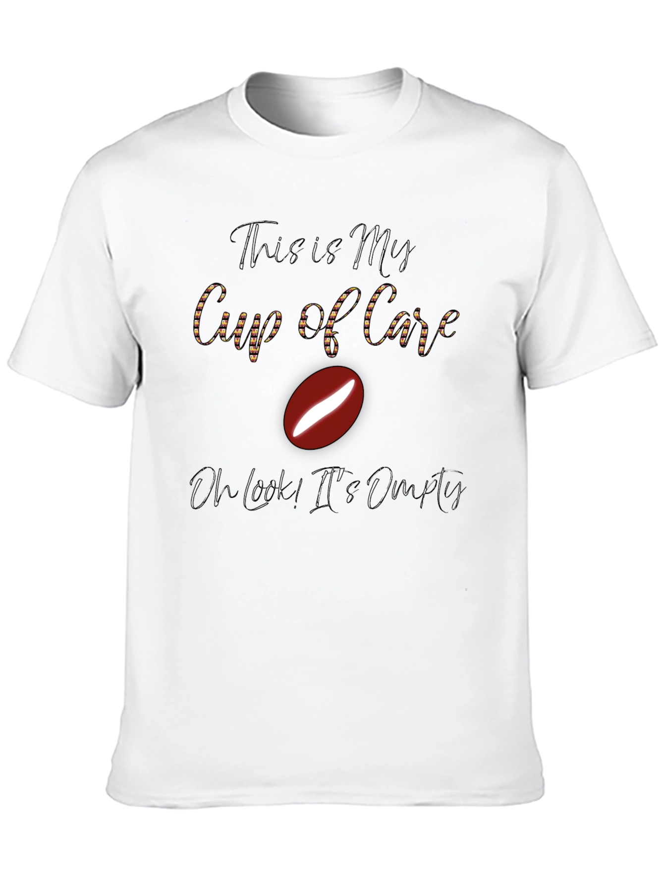 Black Funny Coffee Lover T-Shirt - My Cup of Care view 10