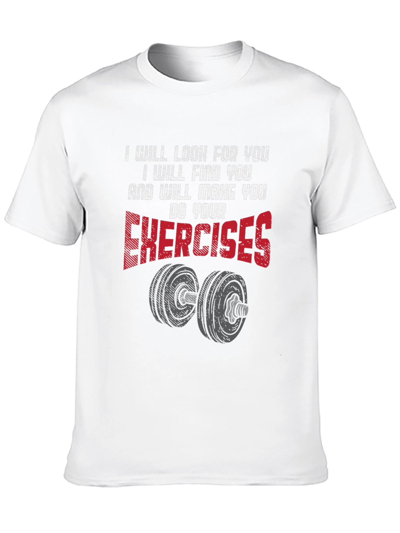 Black Exercise Motivation Graphic T-Shirt view 10