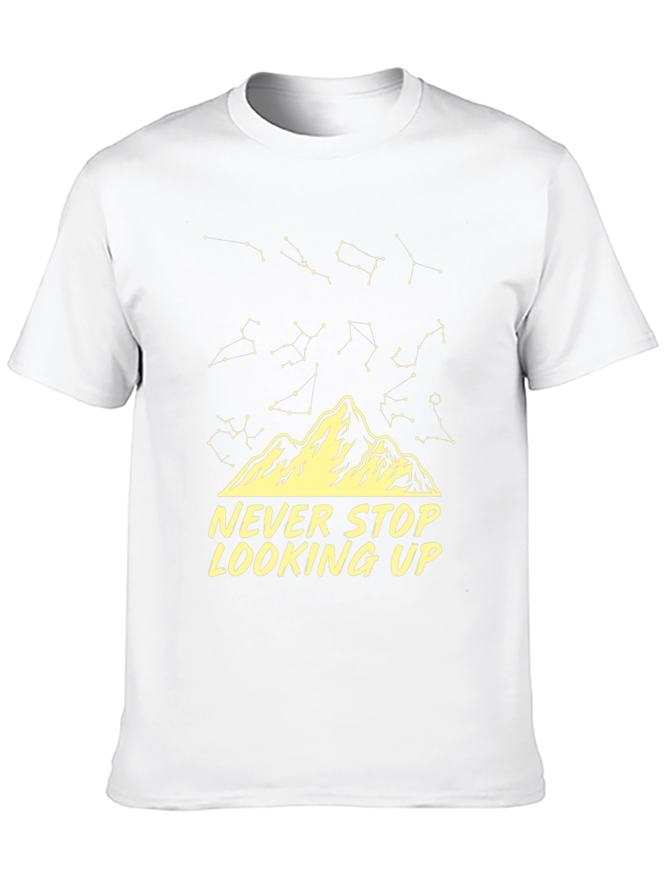 Black Never Stop Looking Up Constellation T-Shirt view 10