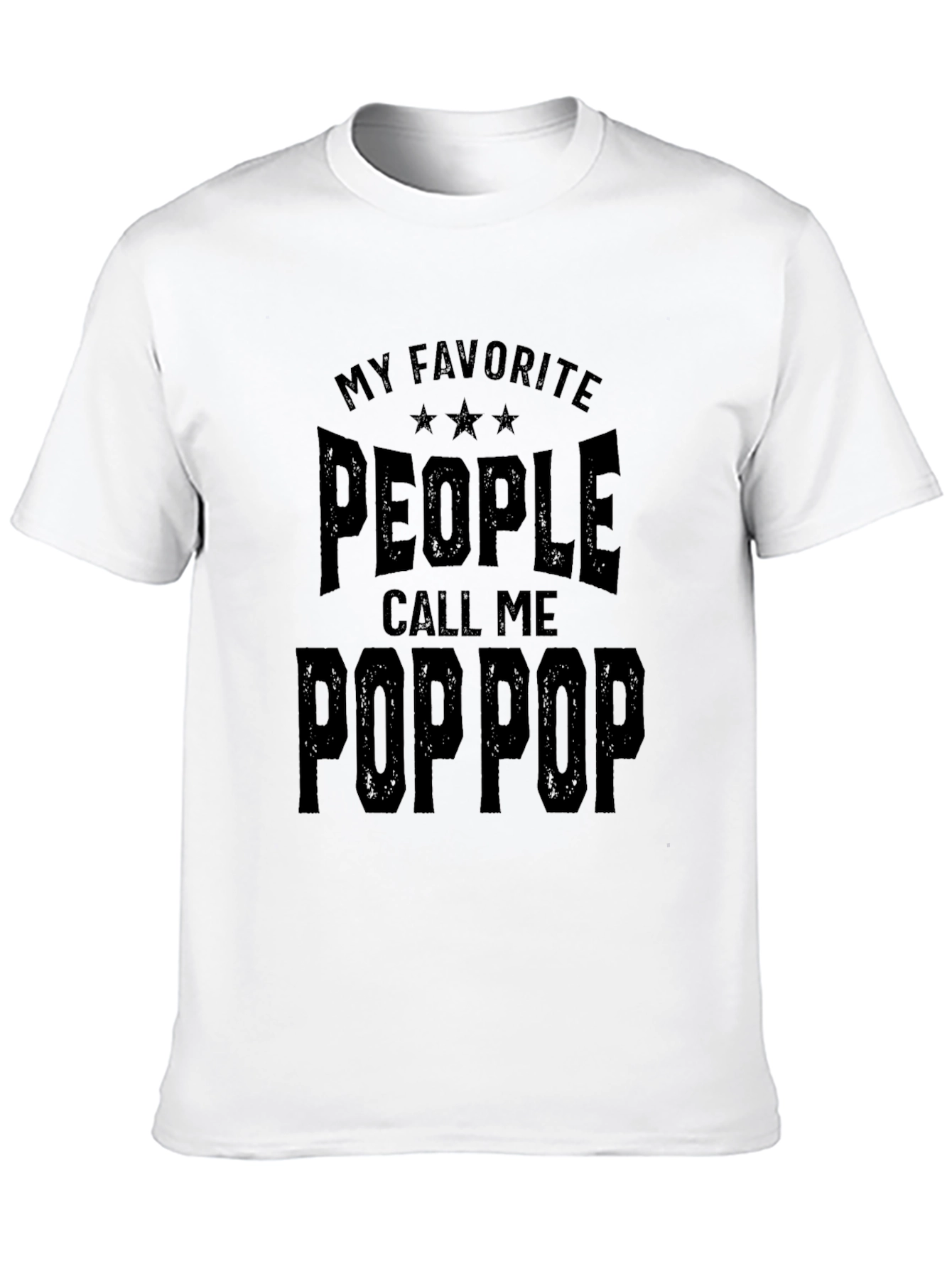 Black My Favorite People Call Me Pop Pop T-Shirt view 10