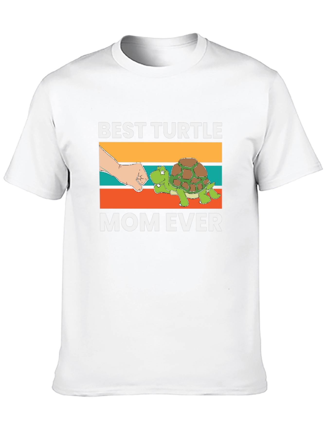 Black Best Turtle Mom Ever T-Shirt view 10