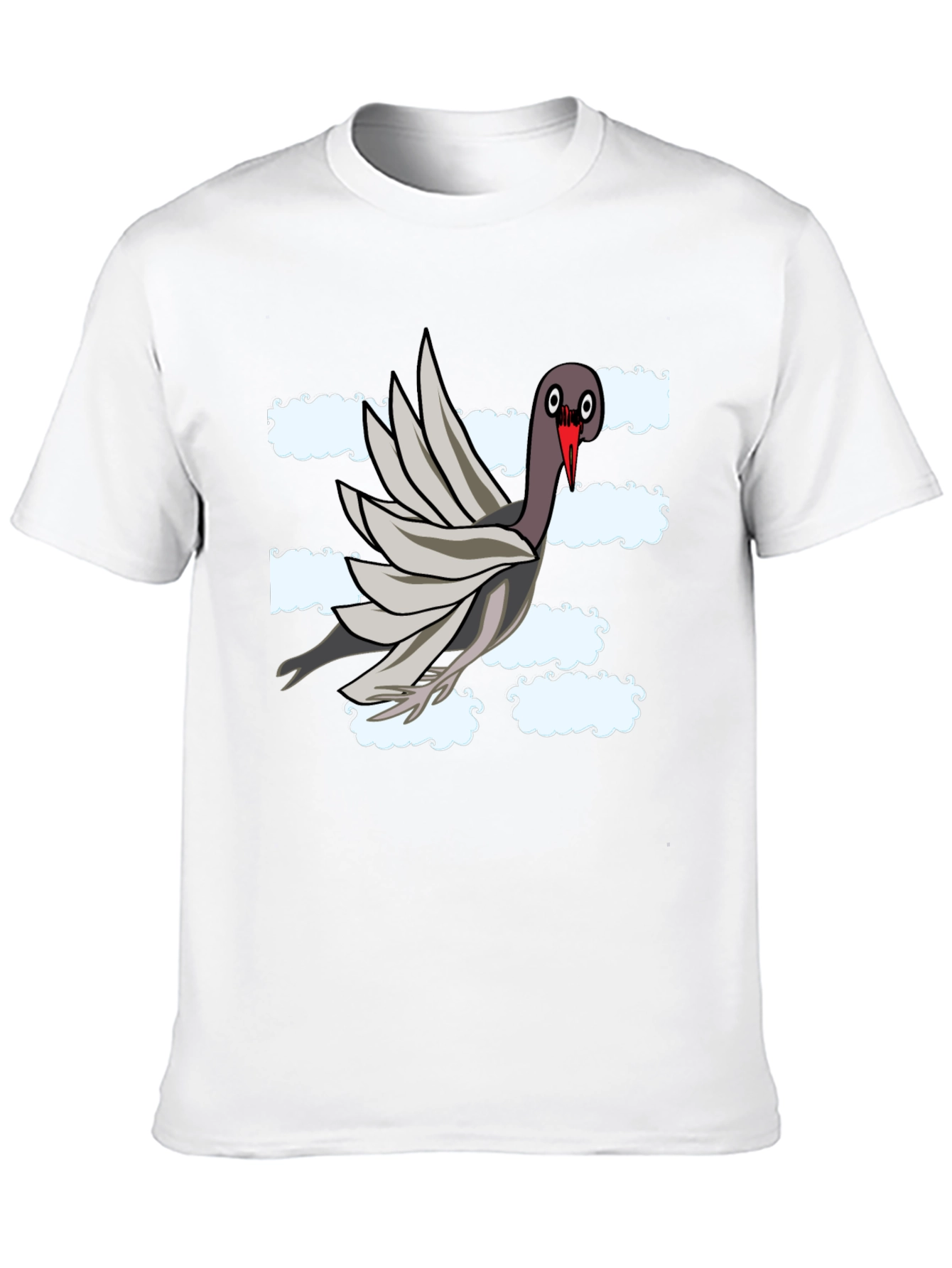 Black Funny Pigeon Graphic T-Shirt view 10
