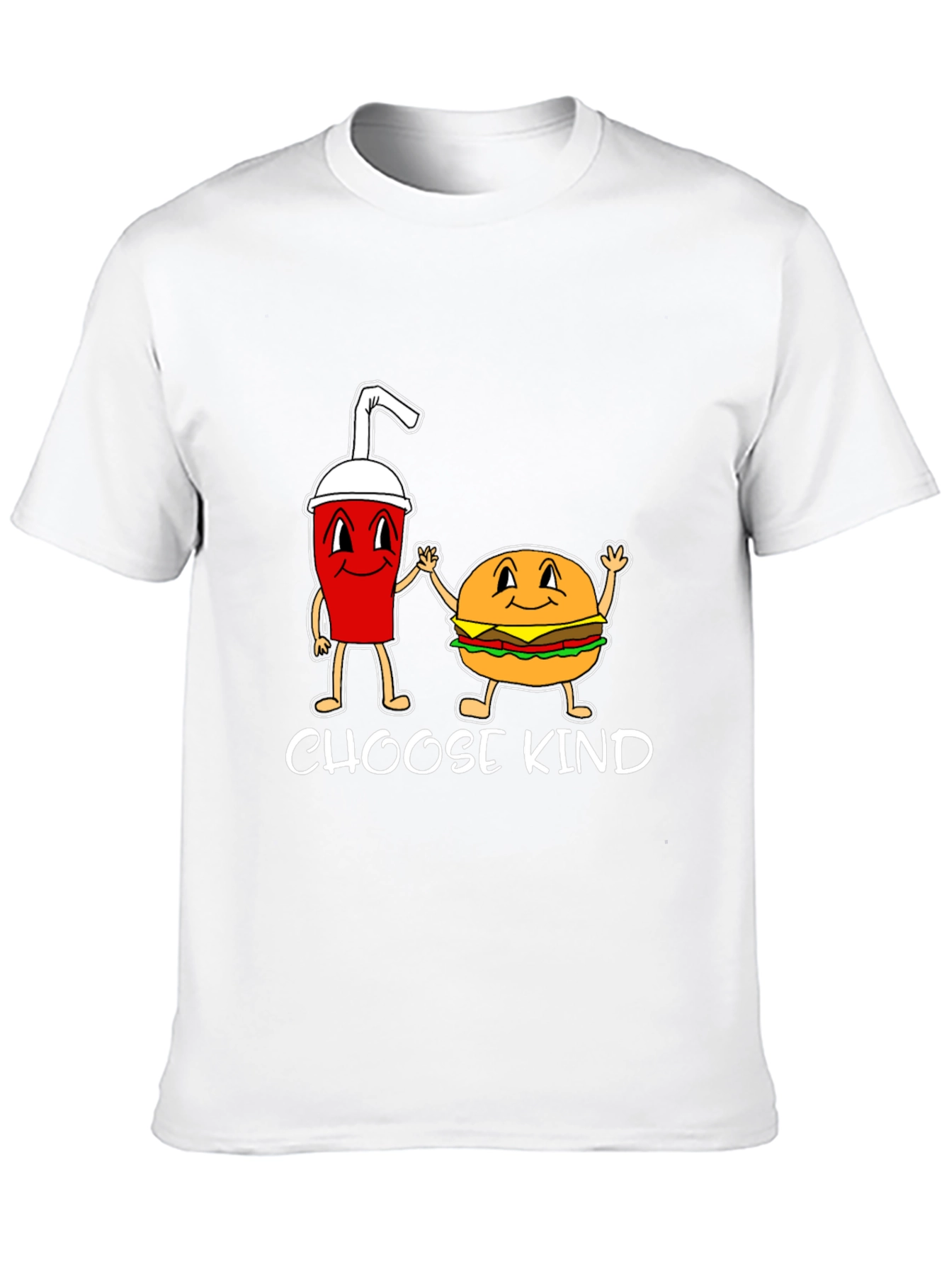 Black Choose Kind Burger & Drink Graphic Tee view 10