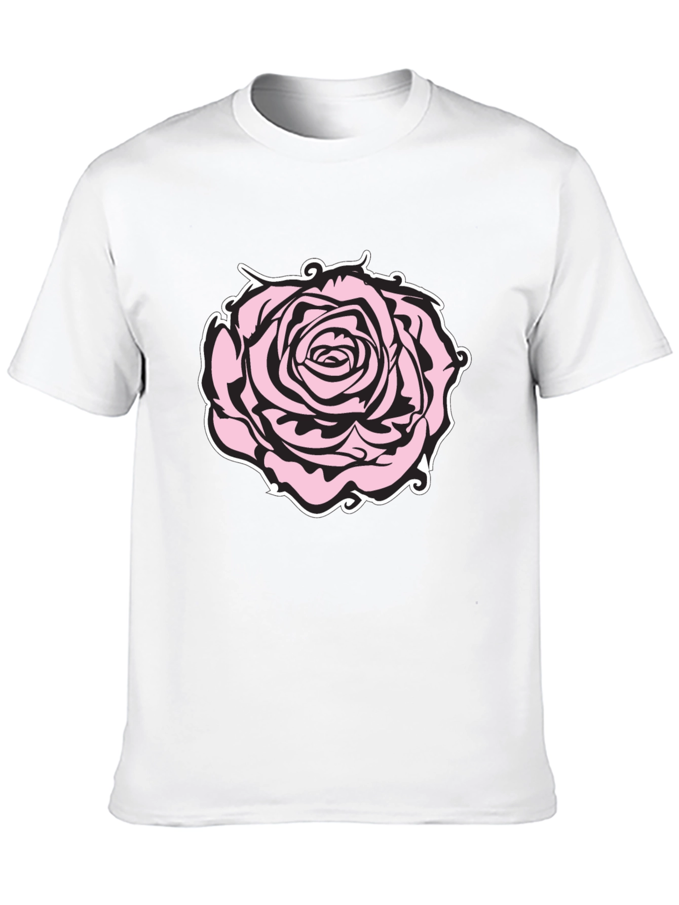 Black Rose Graphic Black T-Shirt view 10