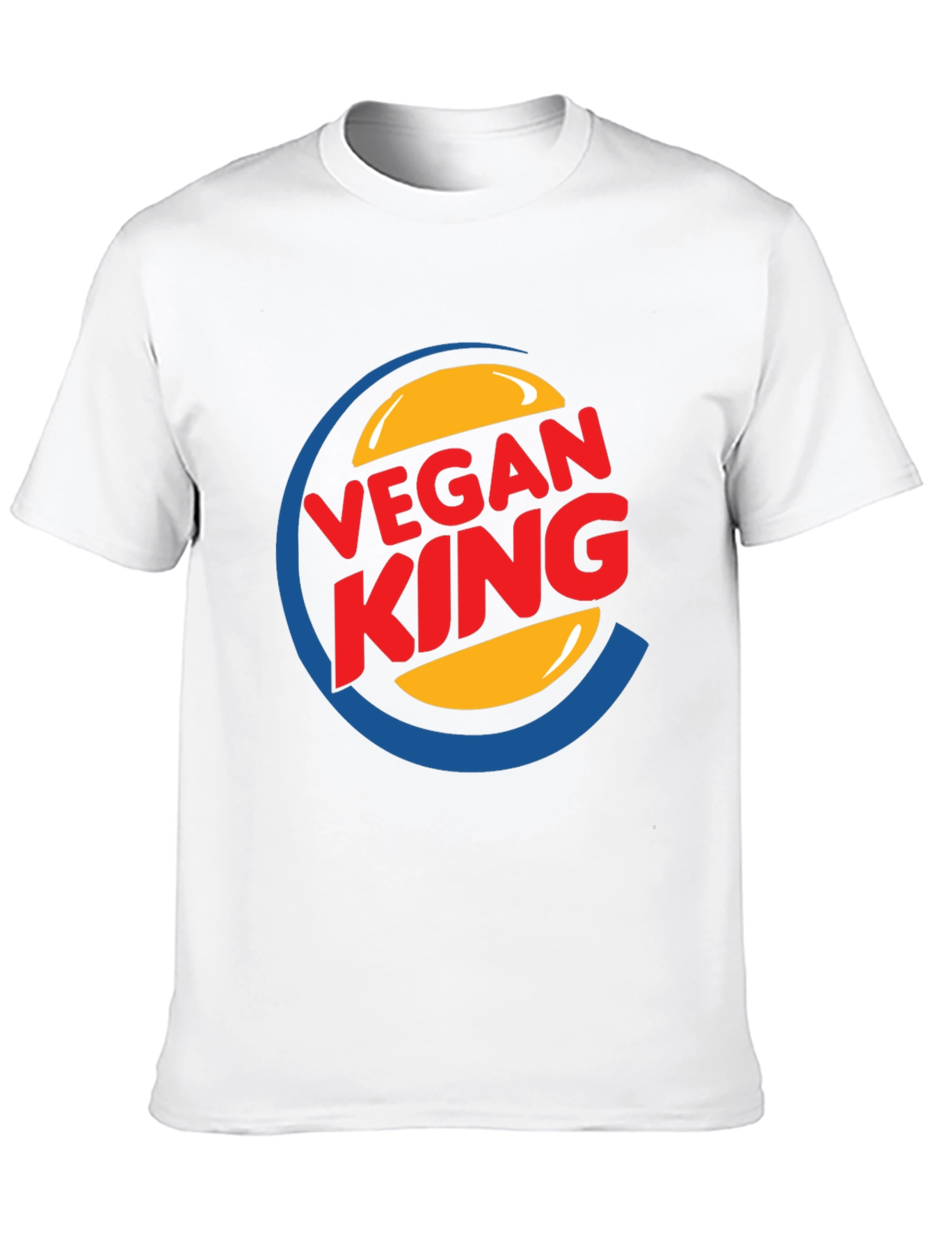 Black Vegan King Graphic Tee - Black Cotton Blend view 10