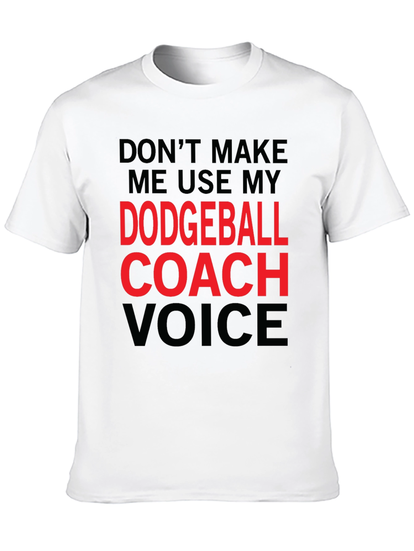 Black Dodgeball Coach Voice Graphic T-Shirt view 10