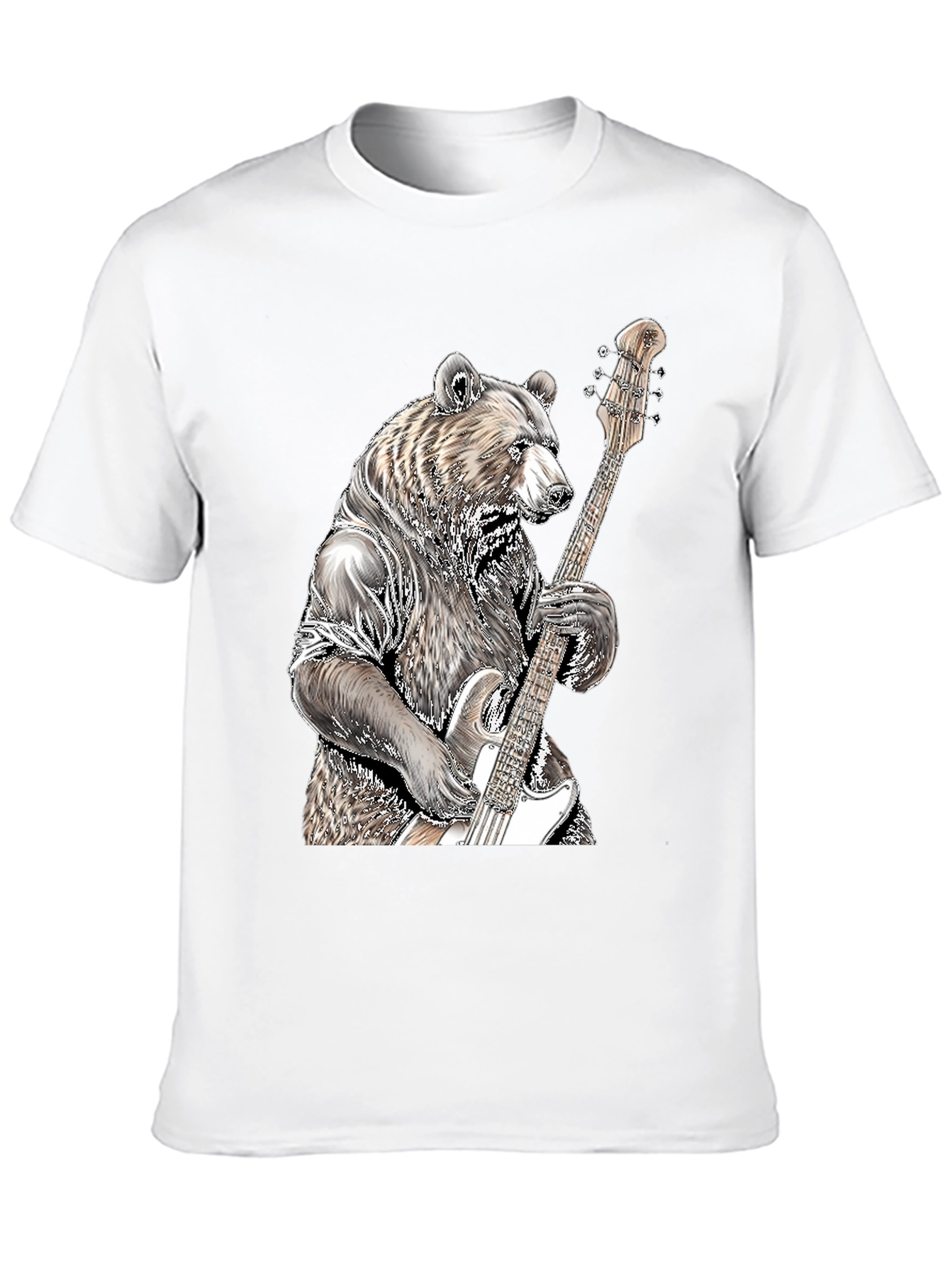 Black Bear Bass Guitar T-Shirt view 10