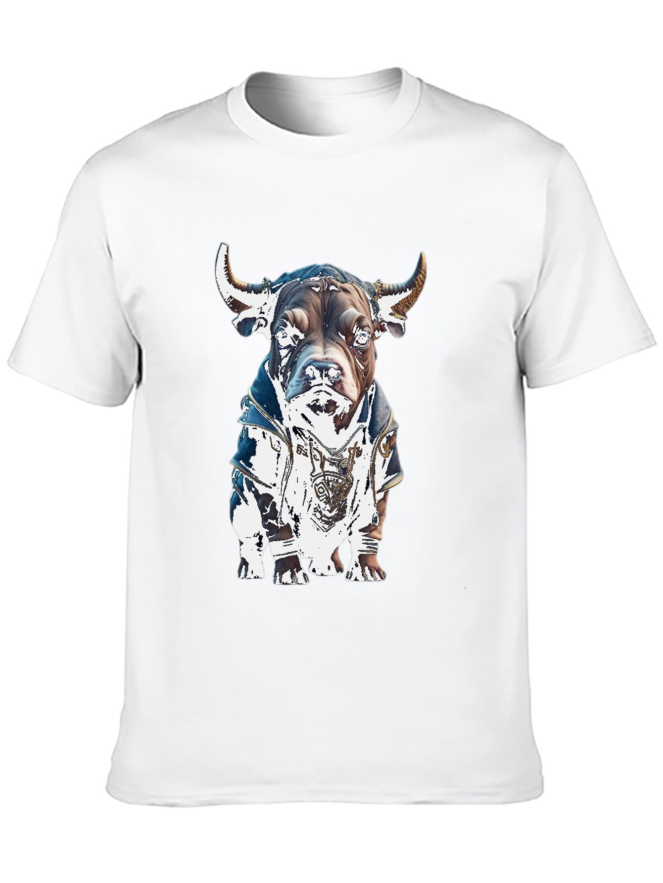 Black Bull Dog Graphic Tee - Stylish Black T-Shirt view 10