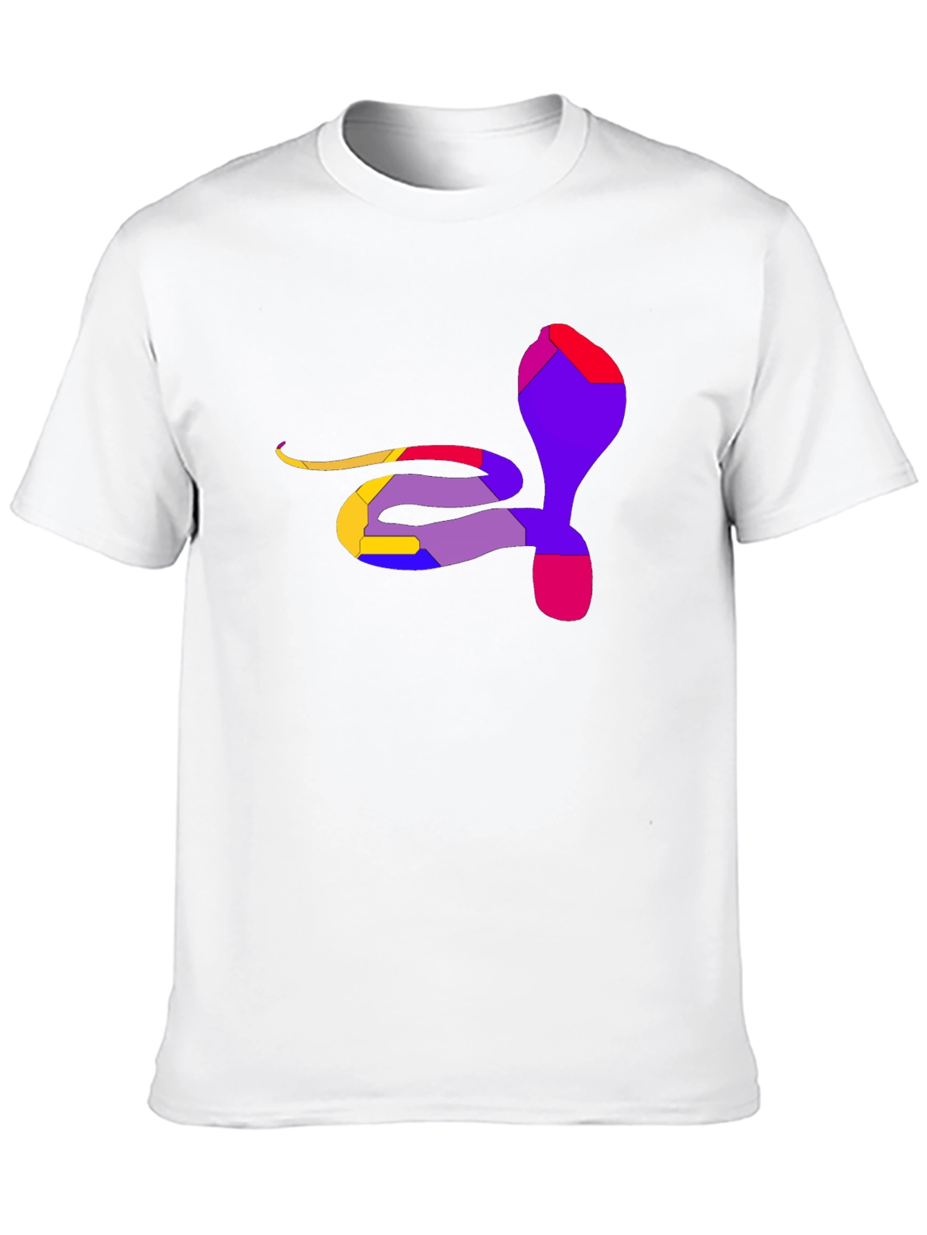 Abstract Cobra Graphic Tee - Men's Black T-Shirt - 10