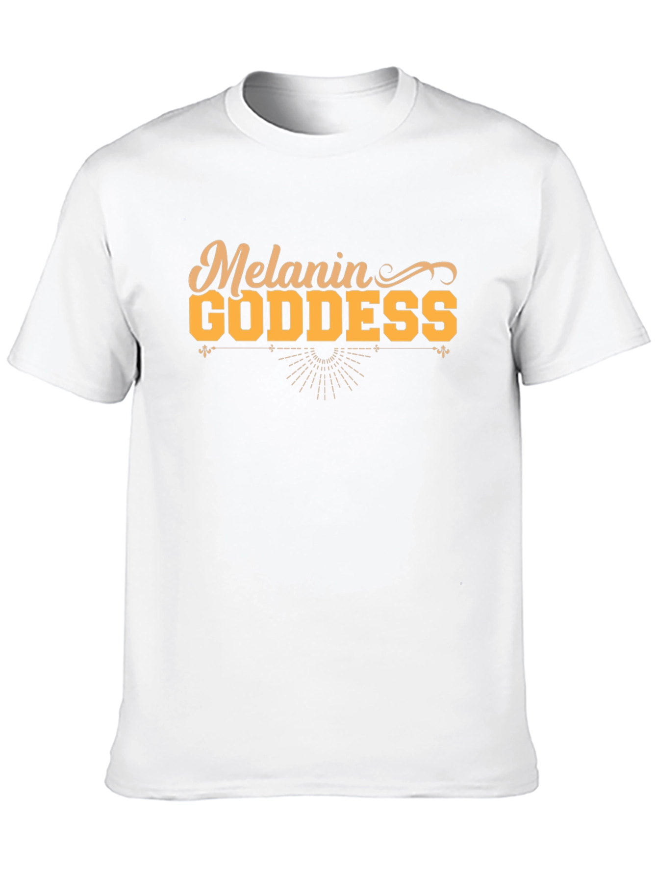 Black Melanin Goddess Black T-Shirt view 10