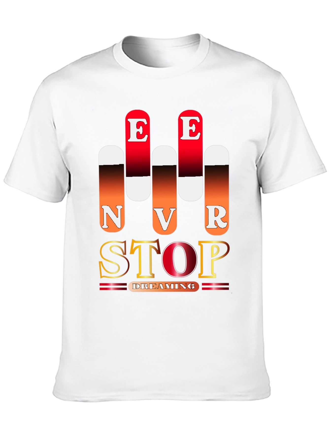 Black Never Stop Dreaming Graphic Tee view 10