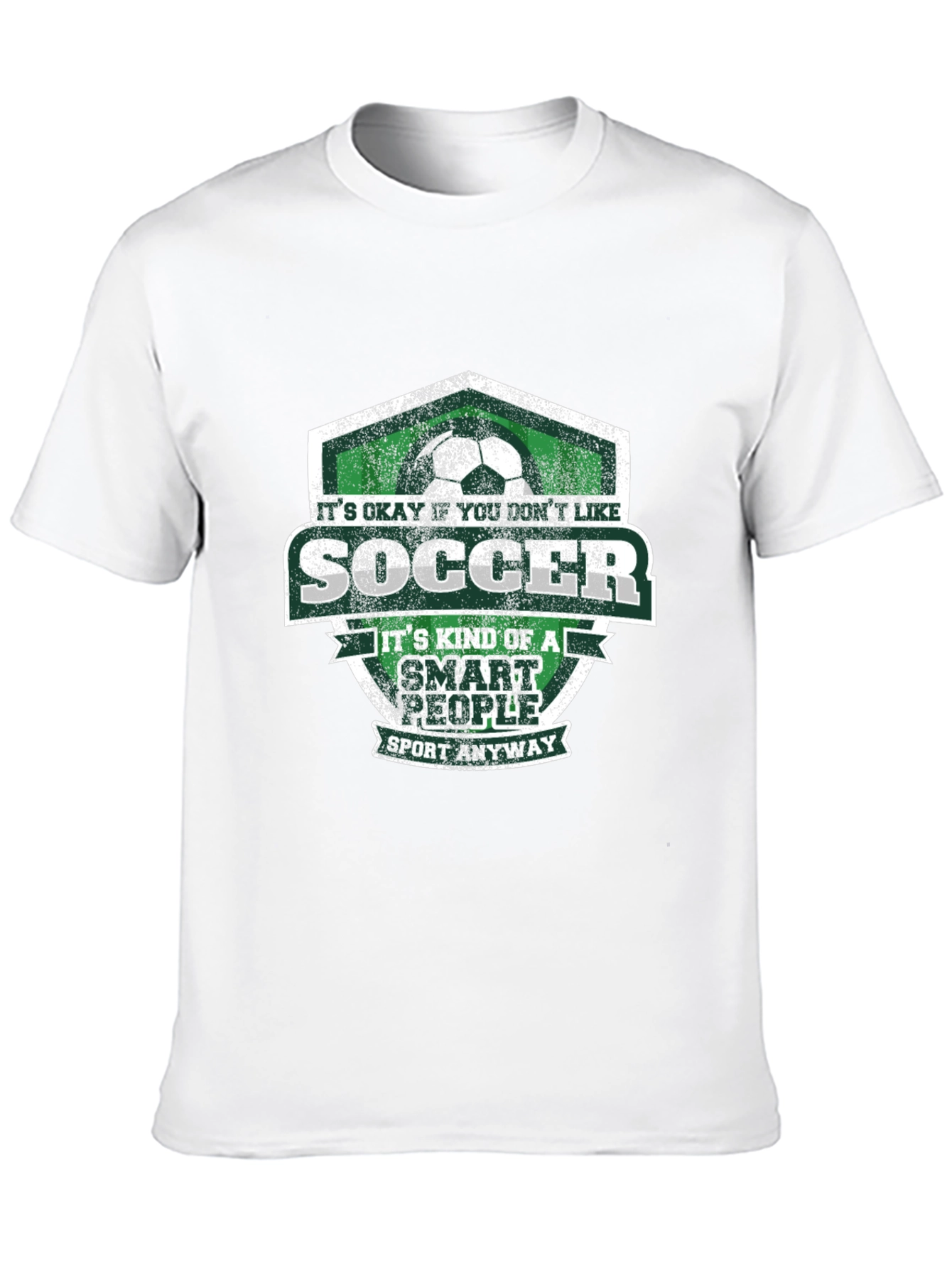 Black Soccer Smart People Graphic T-Shirt view 10