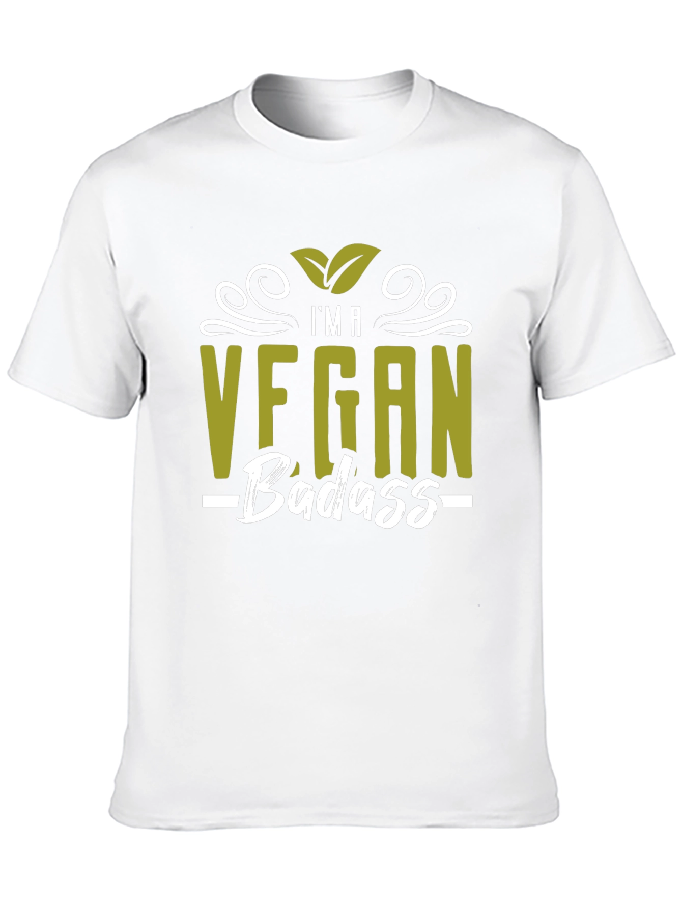 Black Vegan Badass T-Shirt - Stylish Vegan Pride Tee view 10