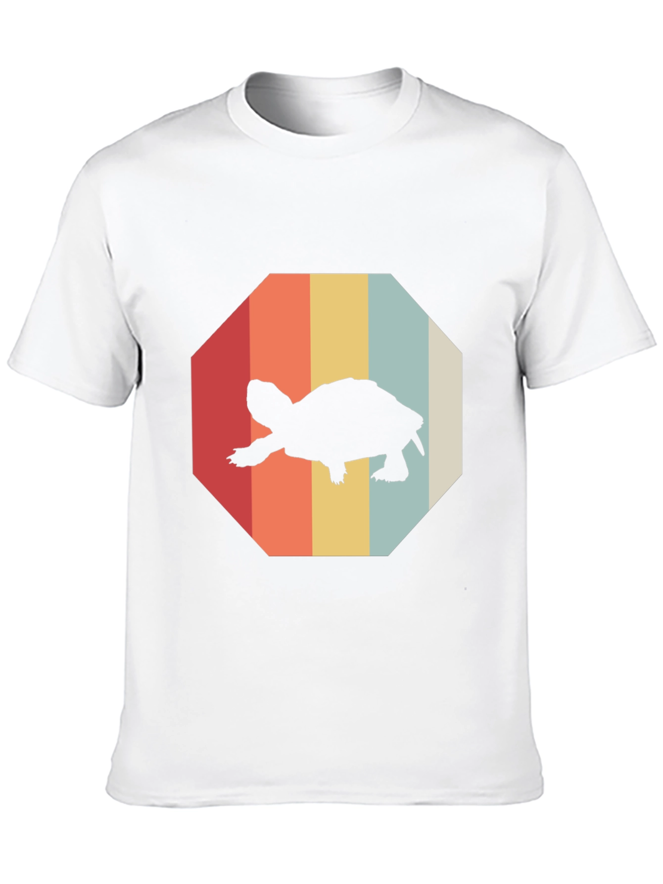 Black Retro Turtle Graphic Tee - Vintage Style T-Shirt view 10