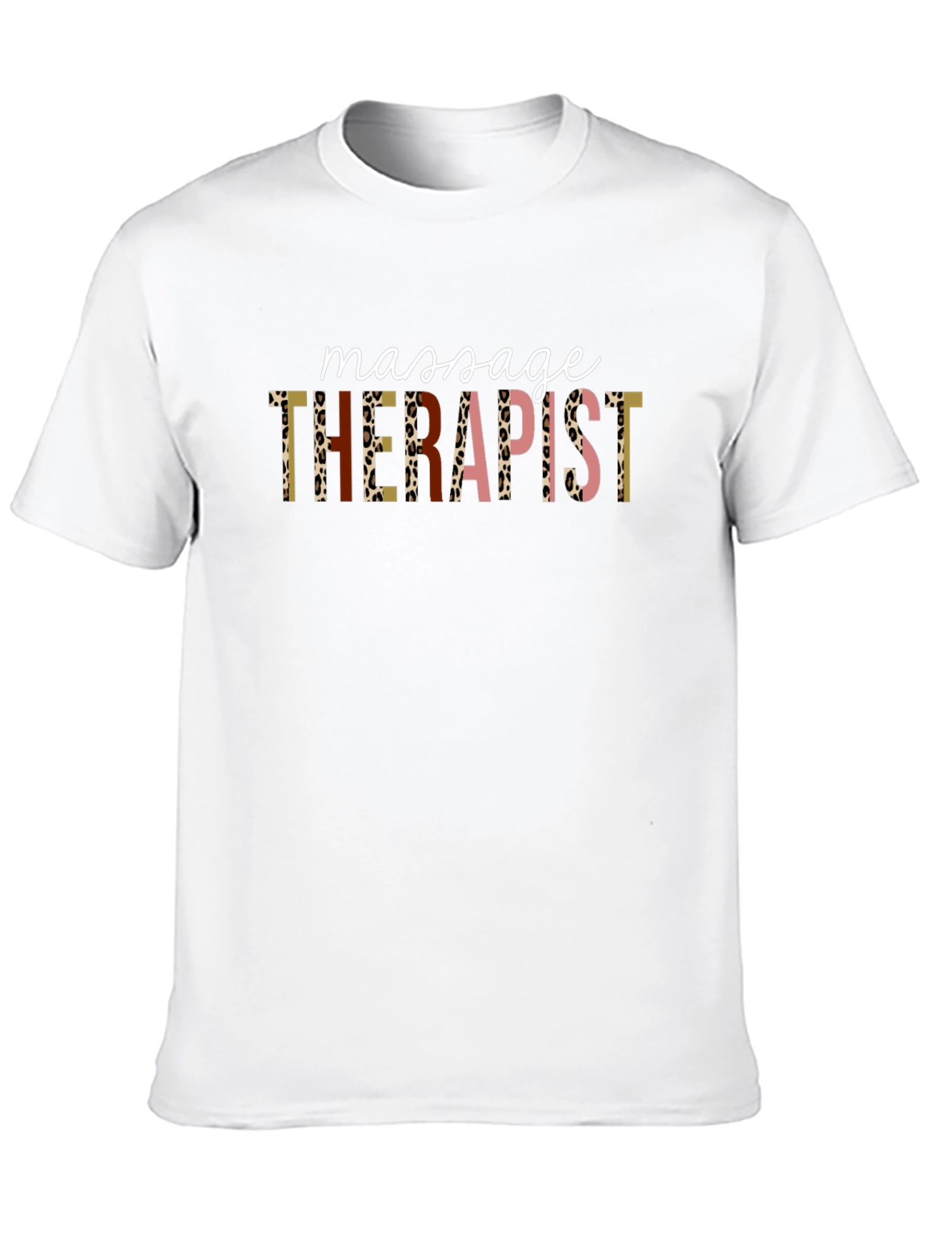 Black Massage Therapist Graphic Tee - Black Unisex T-Shirt view 10