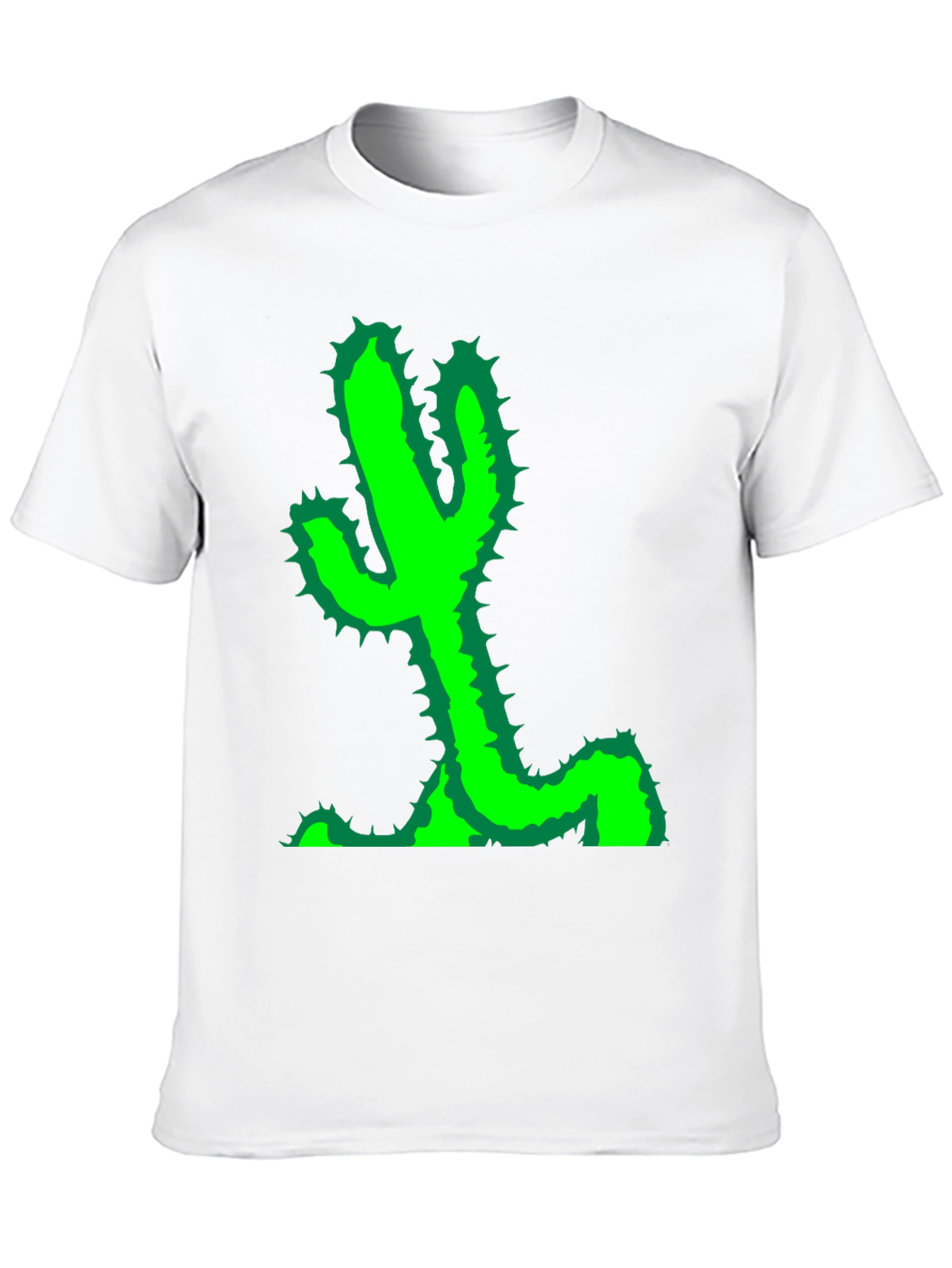 Black Cactus Graphic Tee - Black Cotton T-Shirt view 10