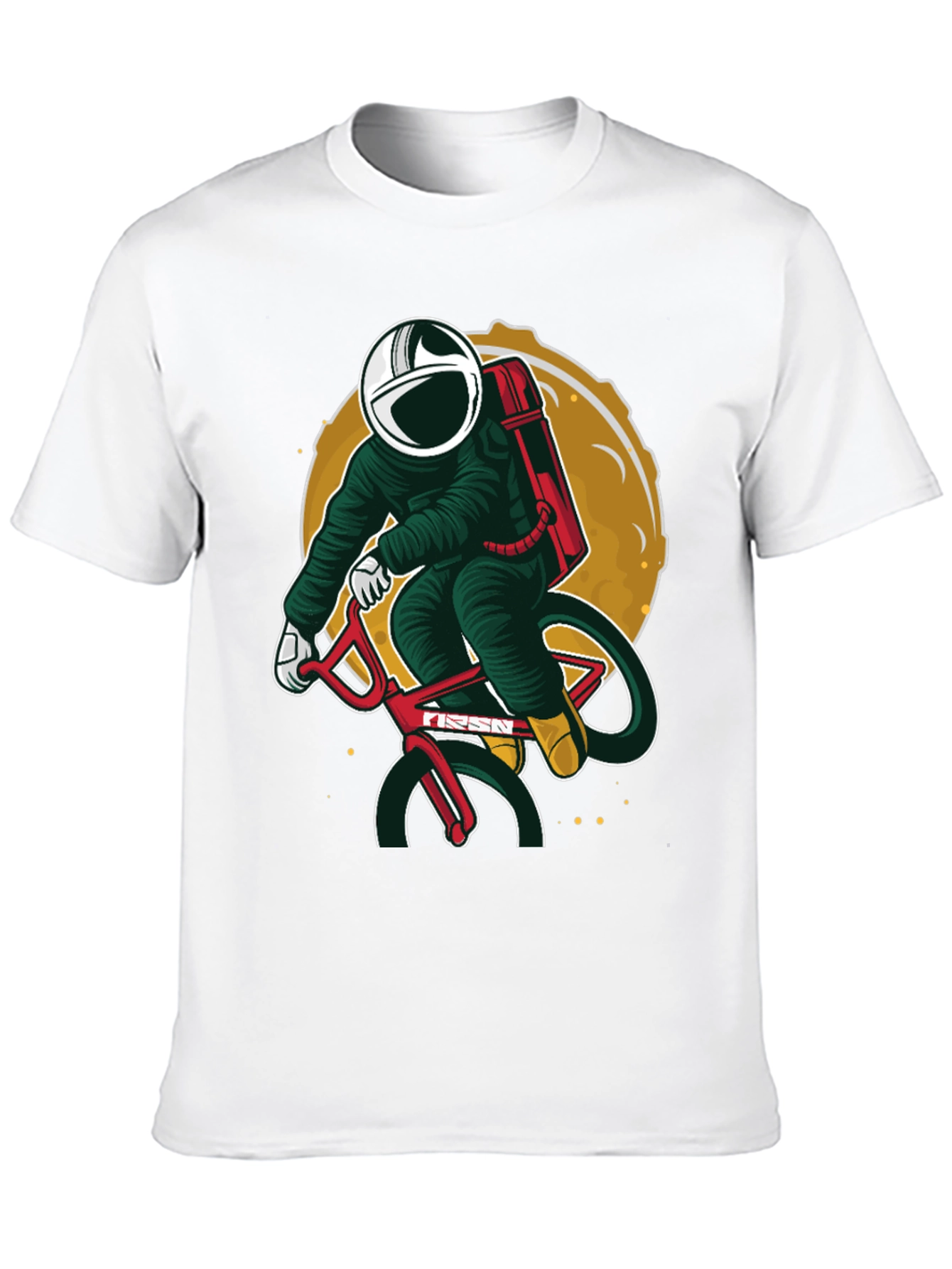 Black Astronaut Biker Graphic T-Shirt view 10