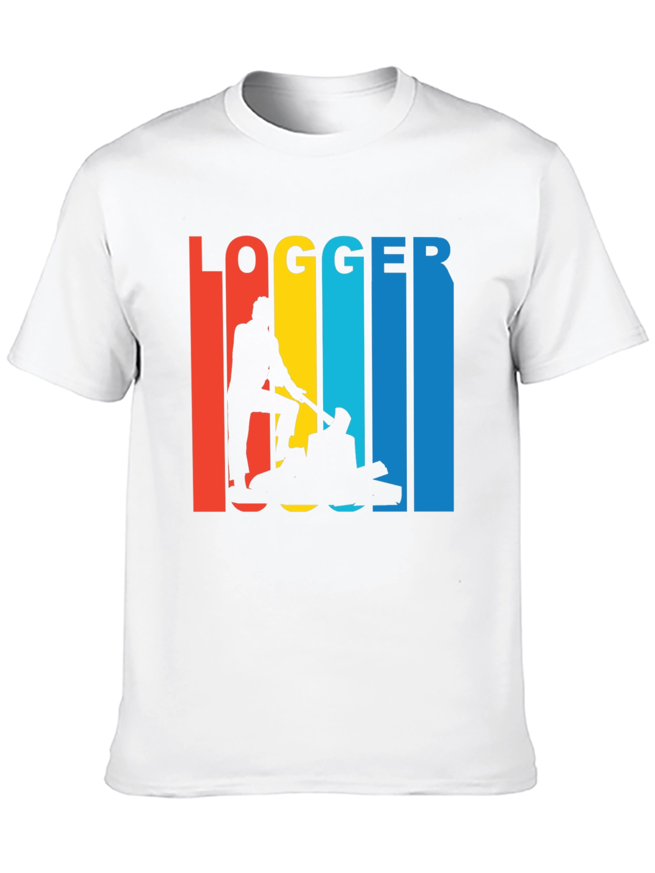 Black Logger Retro T-Shirt - Lumberjack Graphic Tee view 10