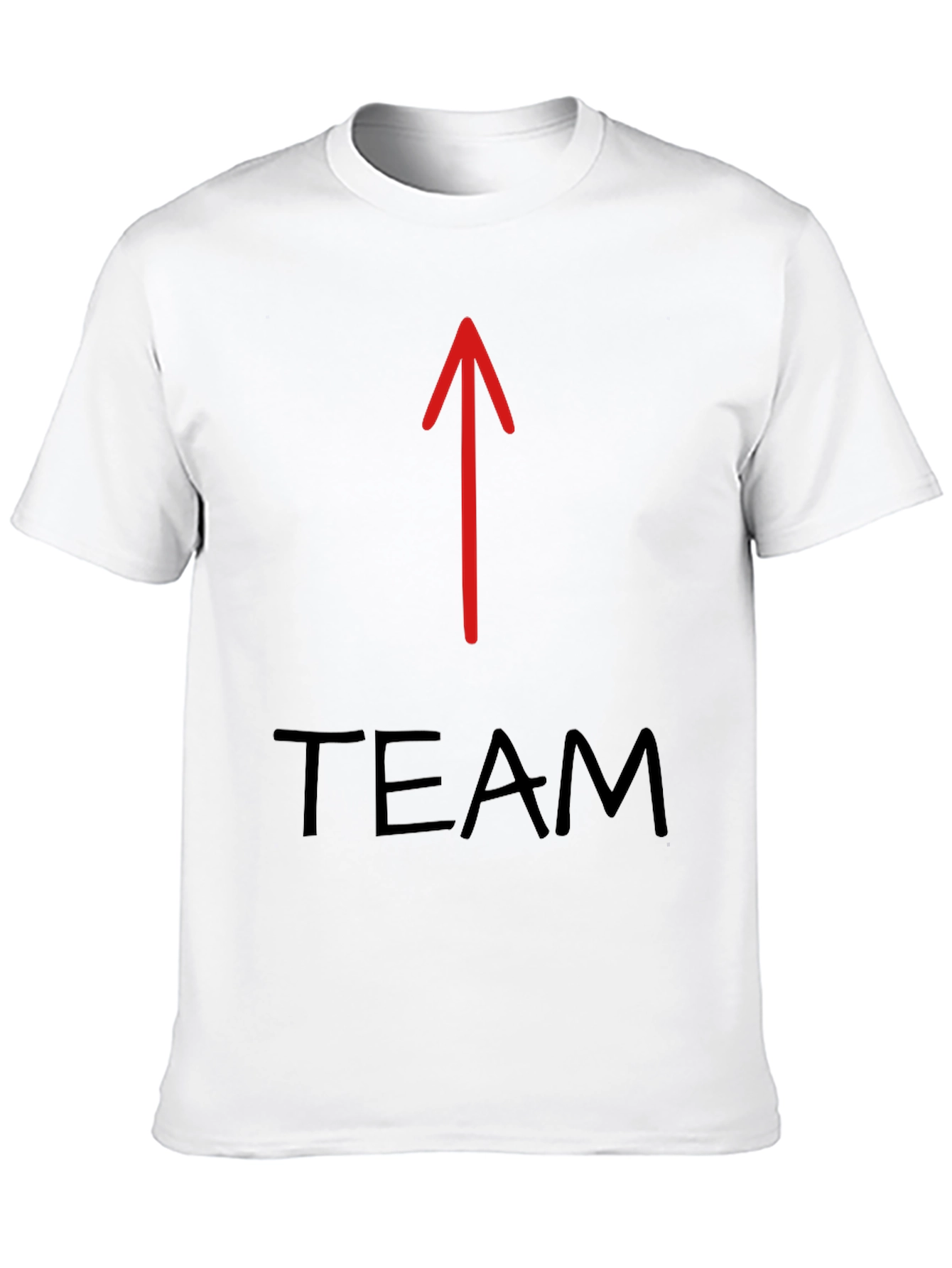 Black Team Arrow Graphic Tee - Black Cotton T-Shirt view 10