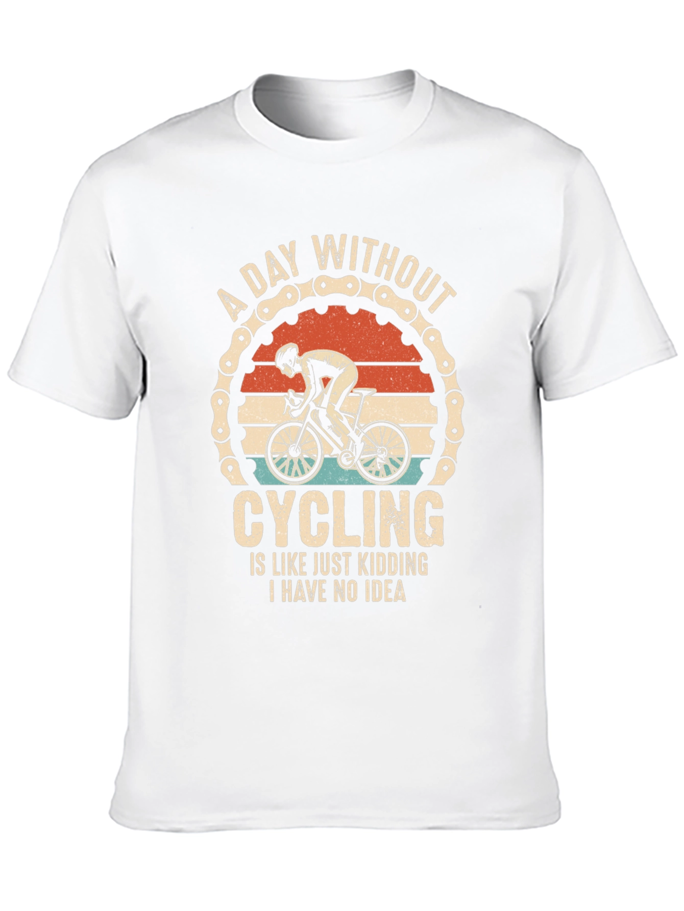 Black A Day Without Cycling T-Shirt - Funny Cyclist Tee view 10