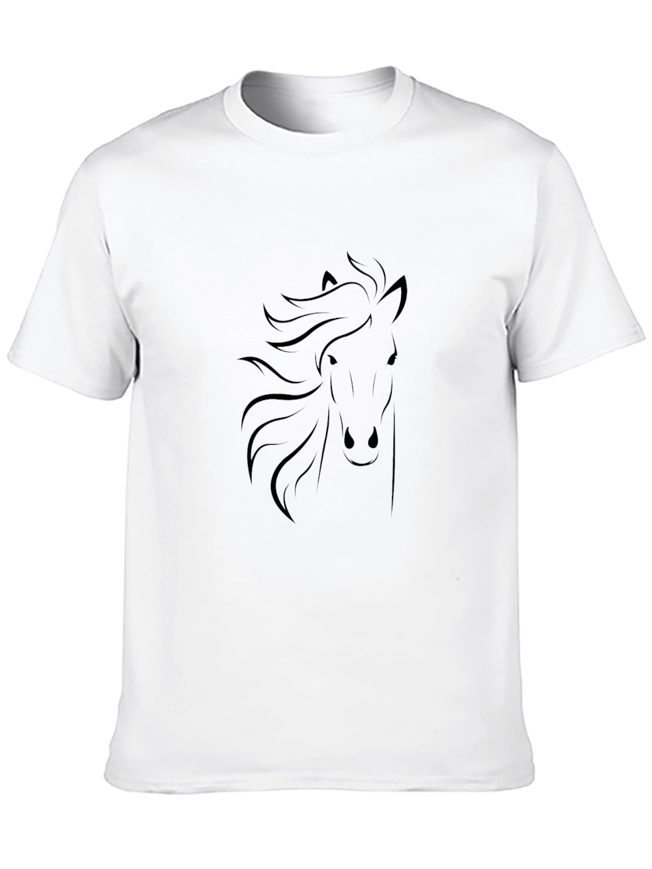 Black Black Horse Graphic Tee - Stylish Men's T-Shirt view 10