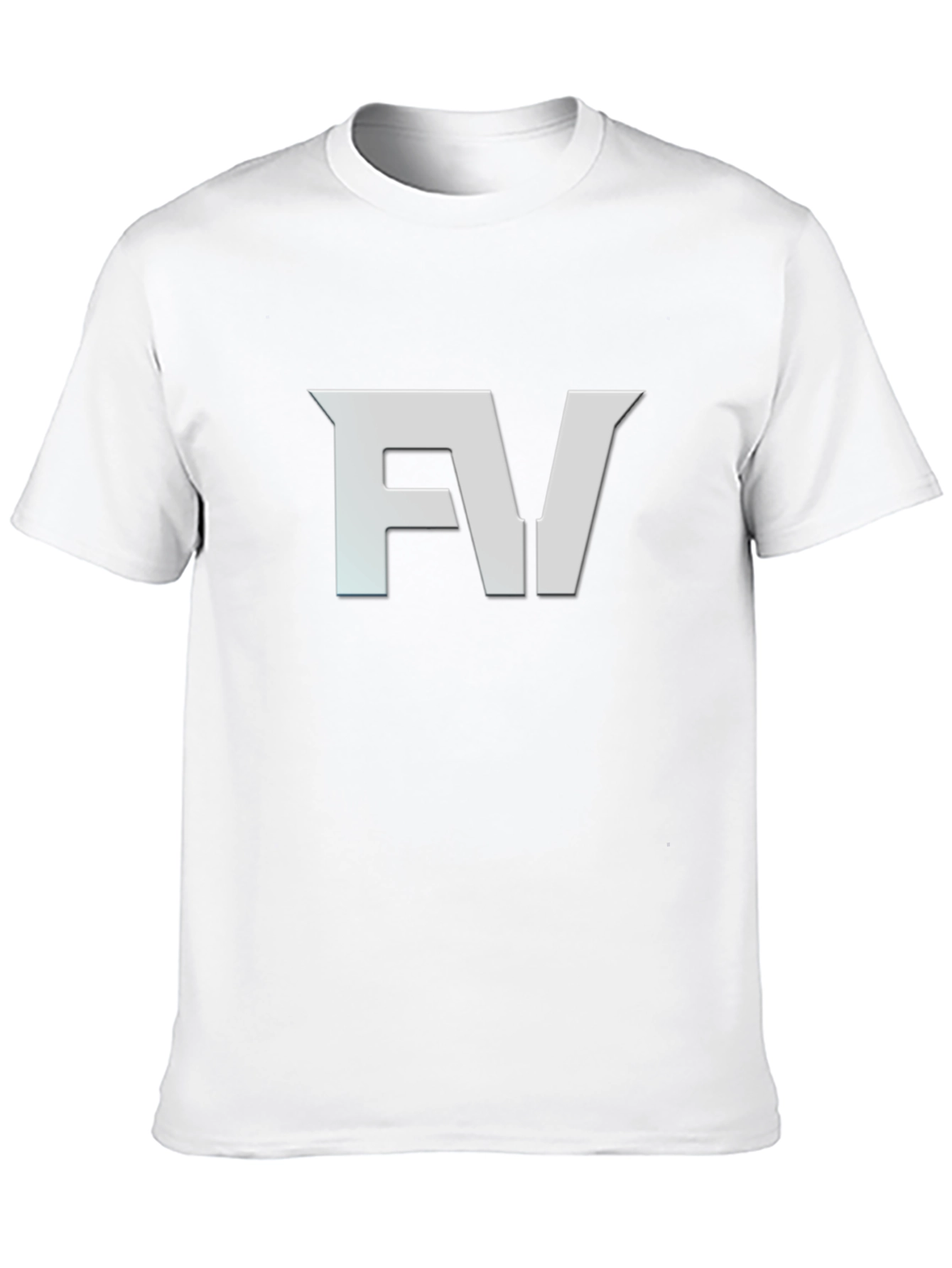 Black FV Logo Black T-Shirt - Modern Graphic Tee view 10