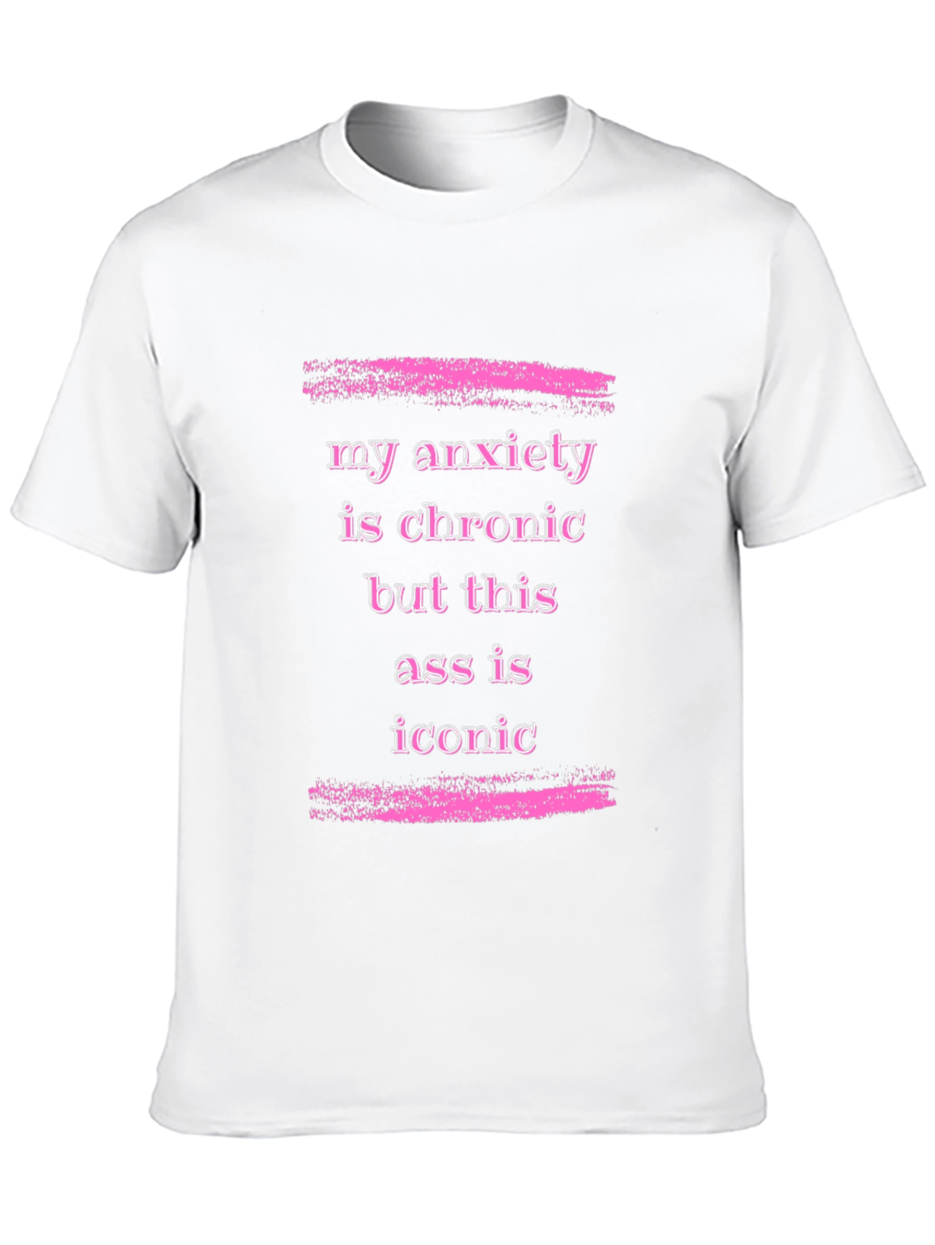 Black Anxiety is Chronic Funny Graphic T-Shirt view 10
