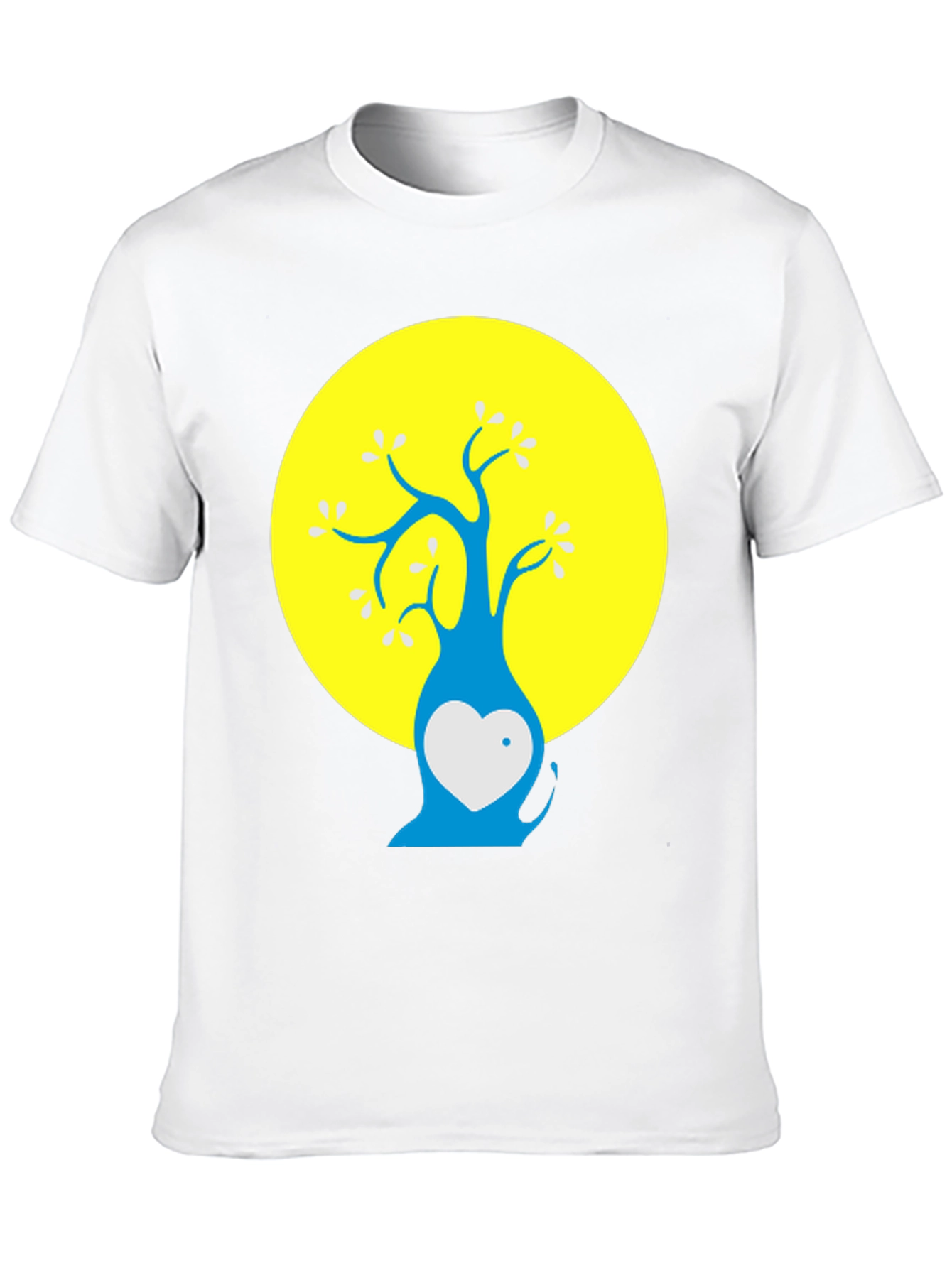 Black Artsy Tree Graphic Tee - Black Cotton Blend Shirt view 10