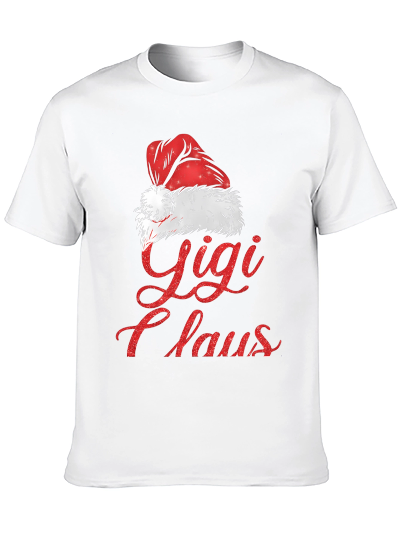 Black Gigi Claus Christmas Graphic Tee Shirt view 10