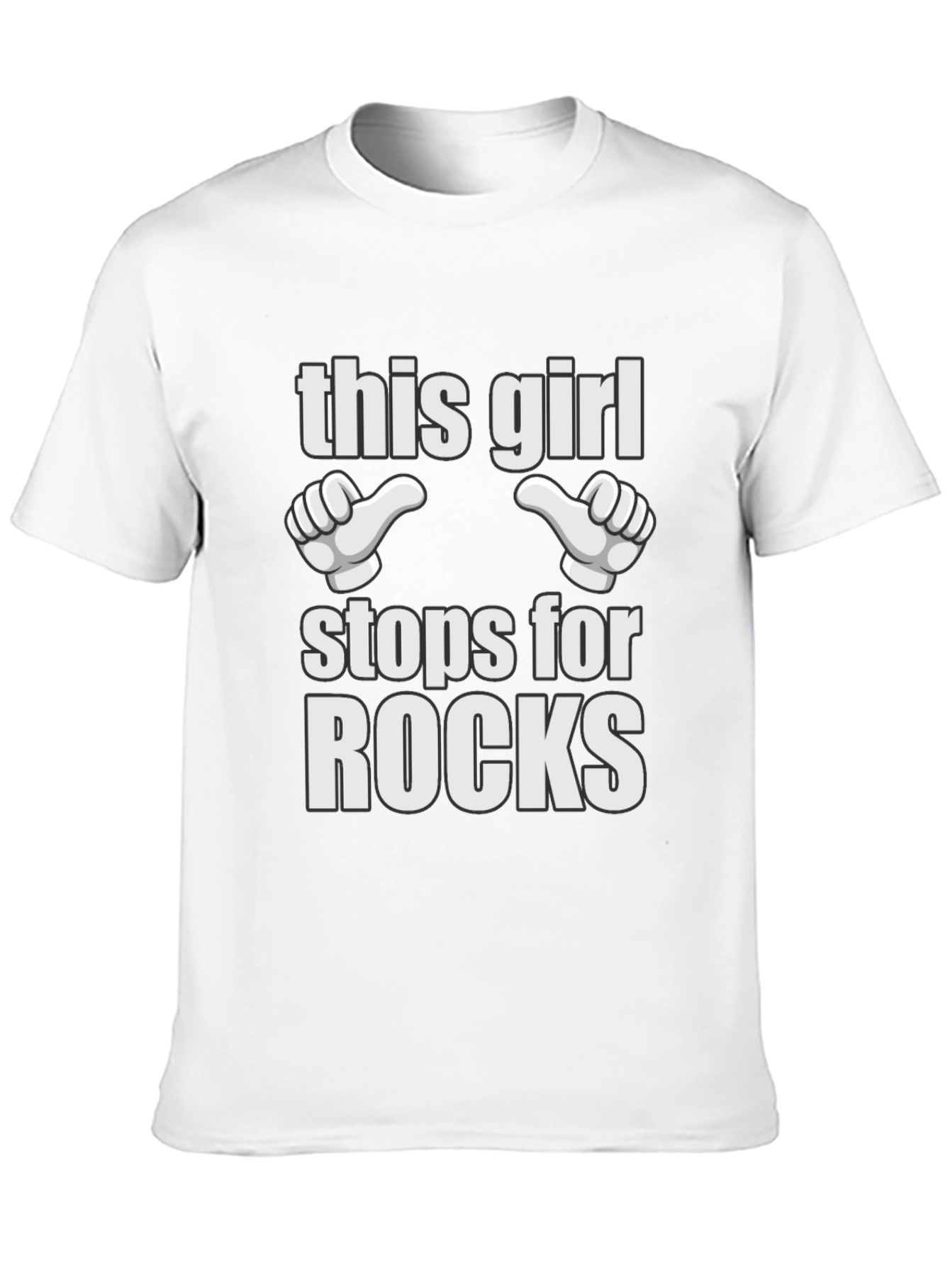 Black This Girl Stops for Rocks T-Shirt Funny Rockhounding Tee view 10