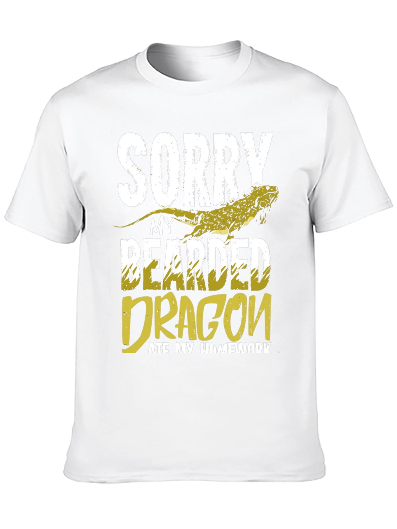 Black Bearded Dragon Ate My Homework Funny Graphic Tee view 10